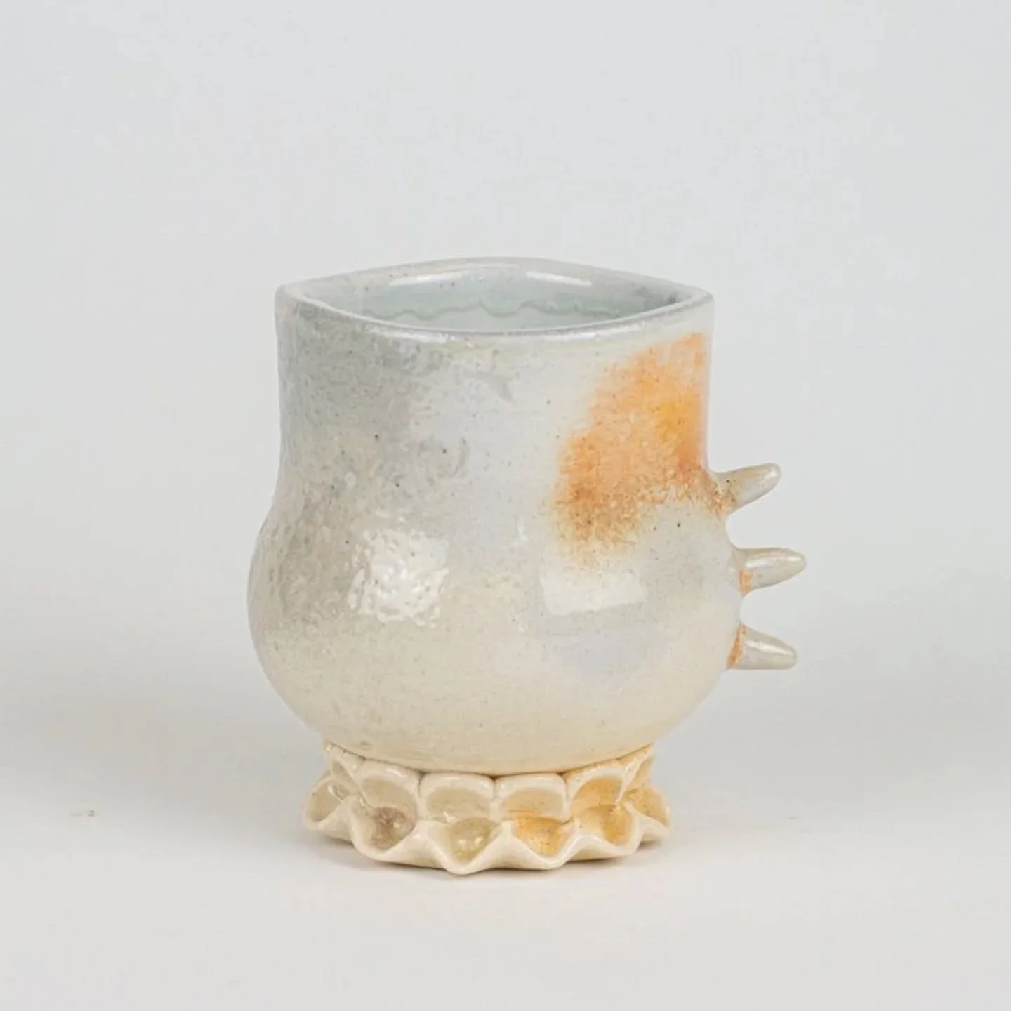Back from the @ouceramics conference and here is one of my favorite cups from the 8 kilns I had work go into. Spending hot summer days feeding wood into kilns is a labor of love. This conference was so unique and one of my favorite experiences. It wa