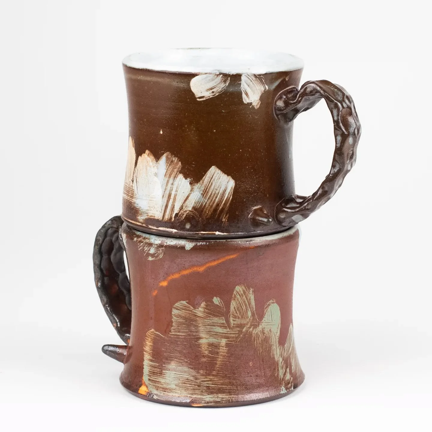 Continuing to fall in love with the surfaces you can get when soda firing.