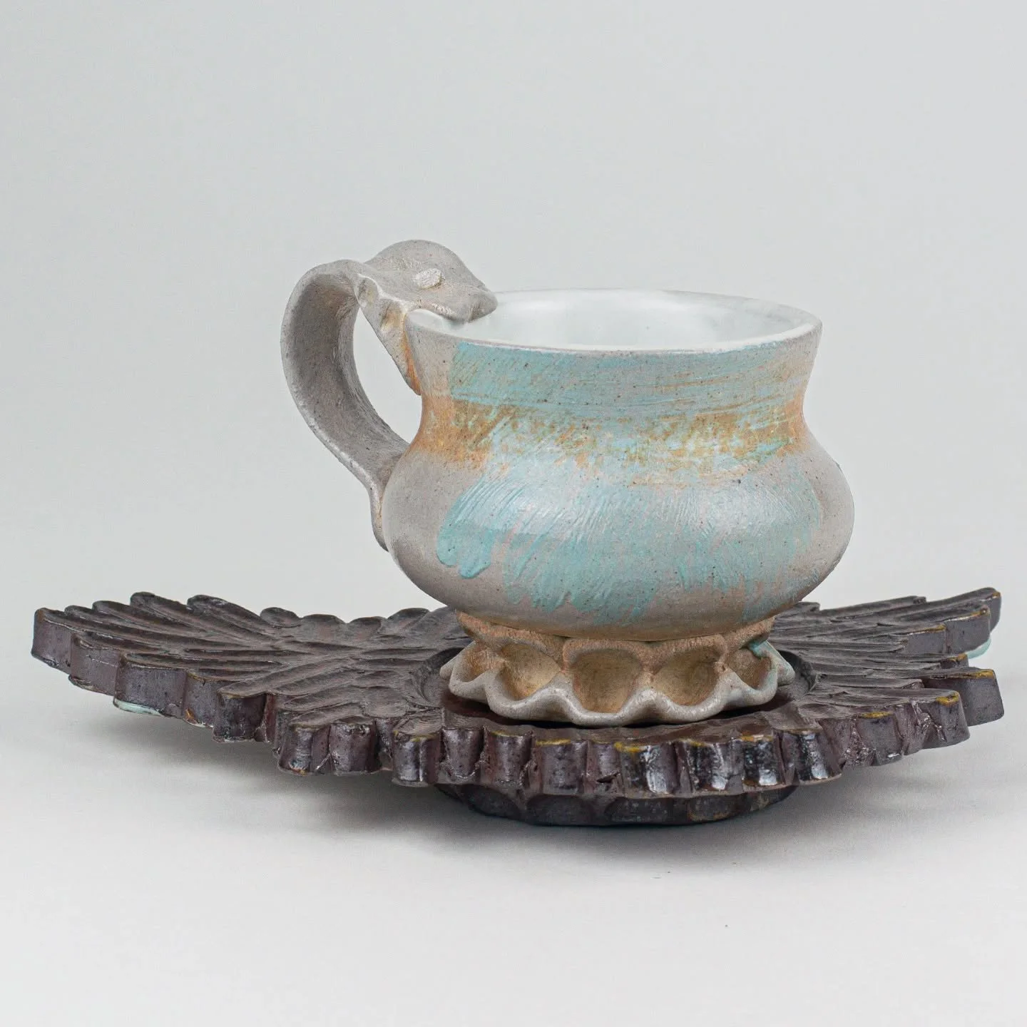 Continuing to fall in love with the surfaces you can get when soda firing.