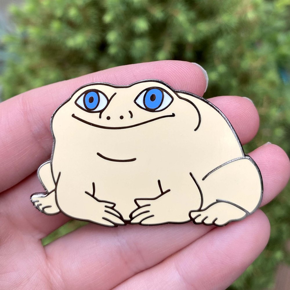 A Completely Regular Frog Pin — Hannah Comstock
