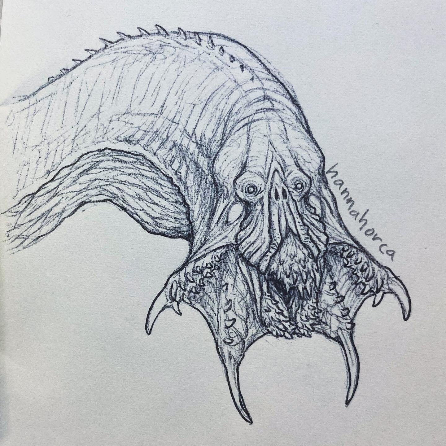 Weird demon fellow ✨

#drawing #monster #demon #pendrawing #conceptart #monsterart #demonart #horrorart #darkart #creaturedesign