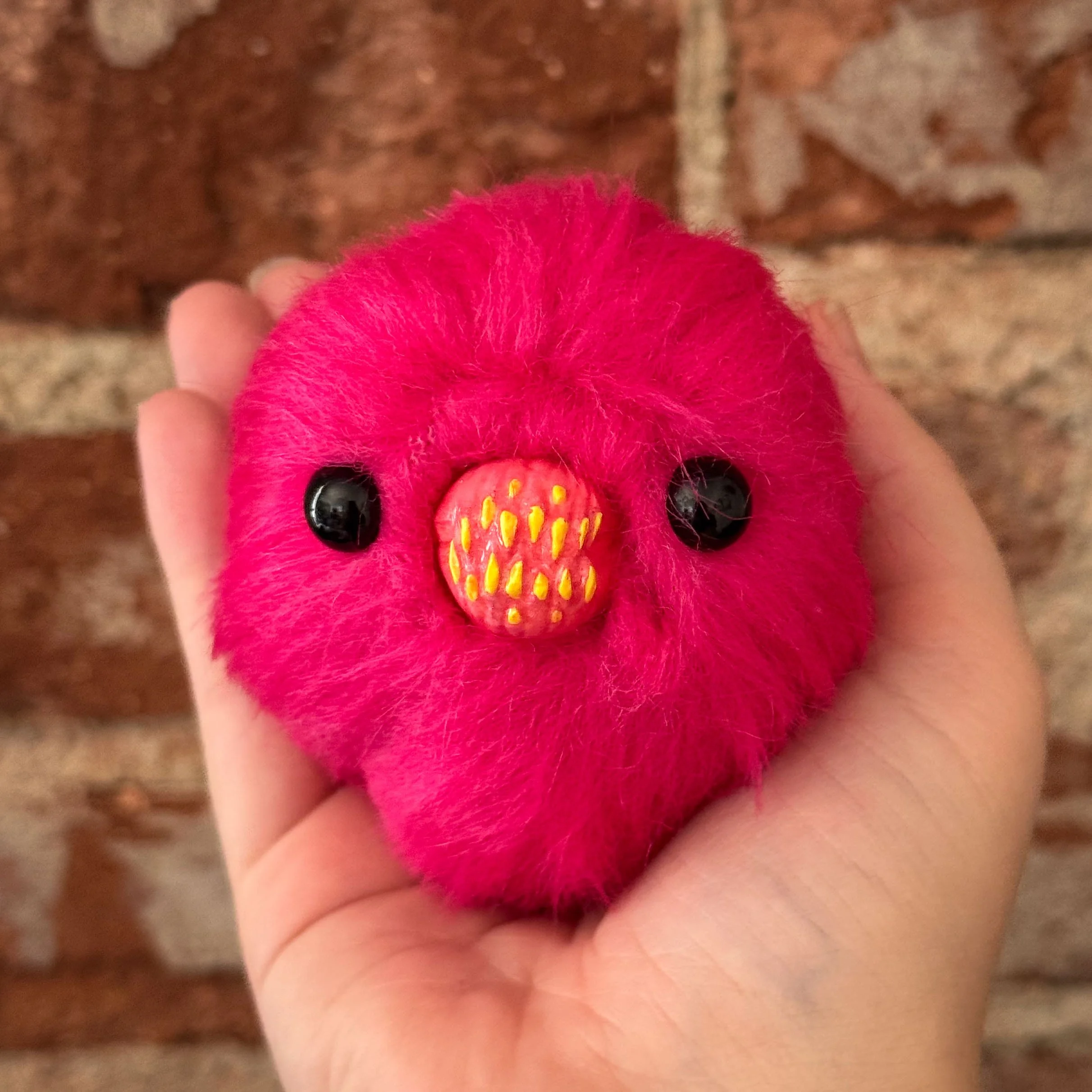 Mini Fluffy Creature Keychain #18