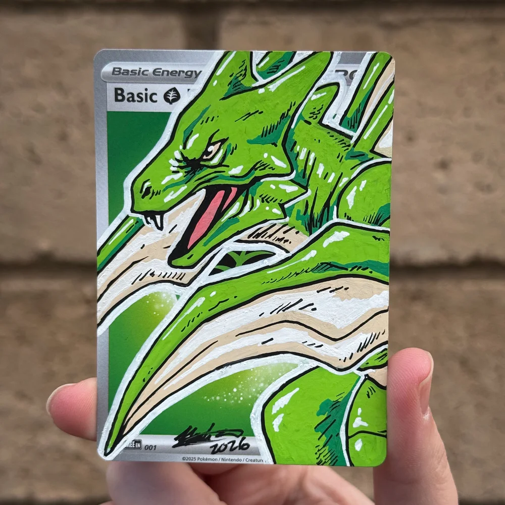 custom painted pokemon cards The Pokemon card artist 'taking the border off the artwork'