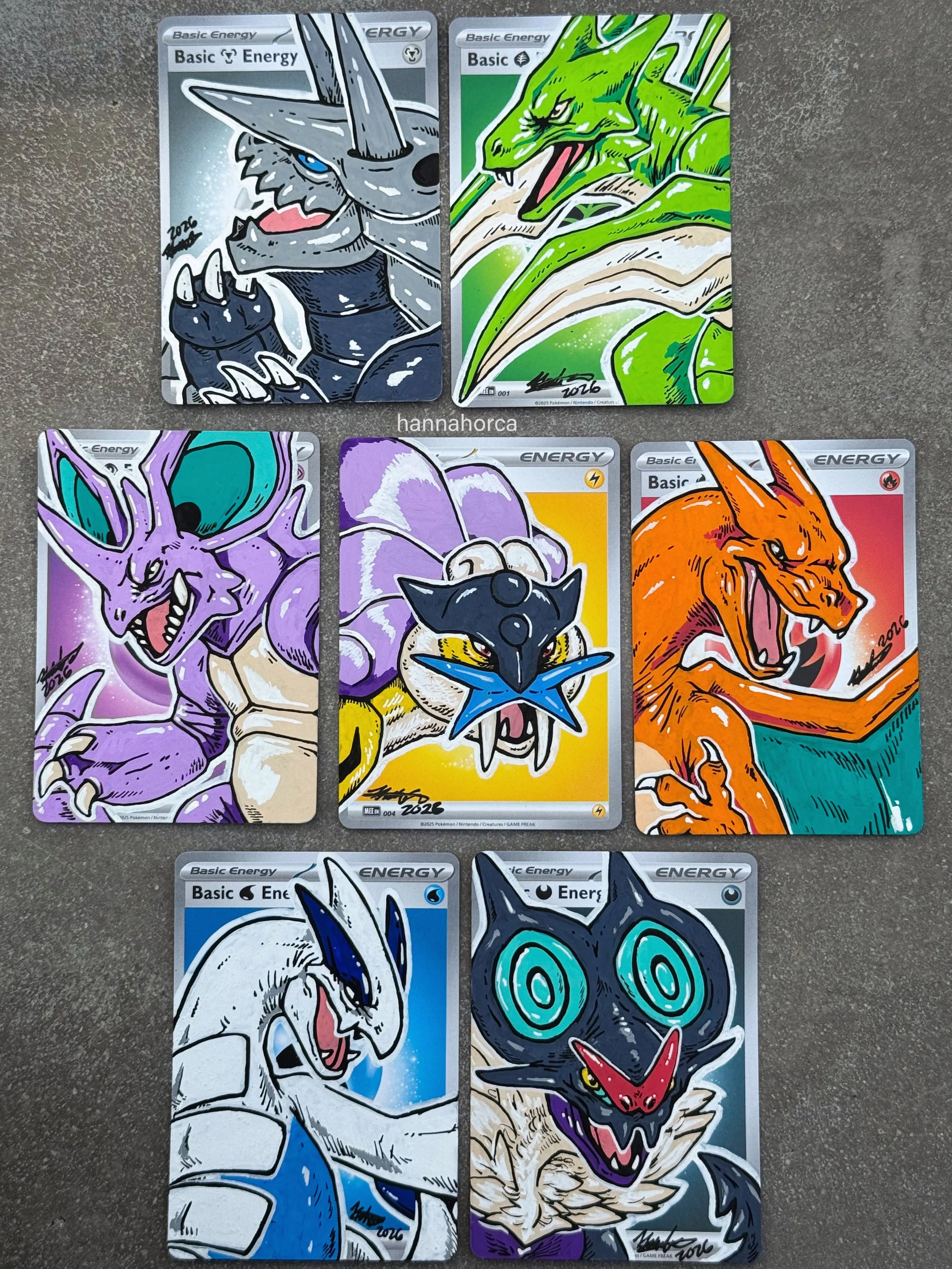 Custom Painted Pokemon Card