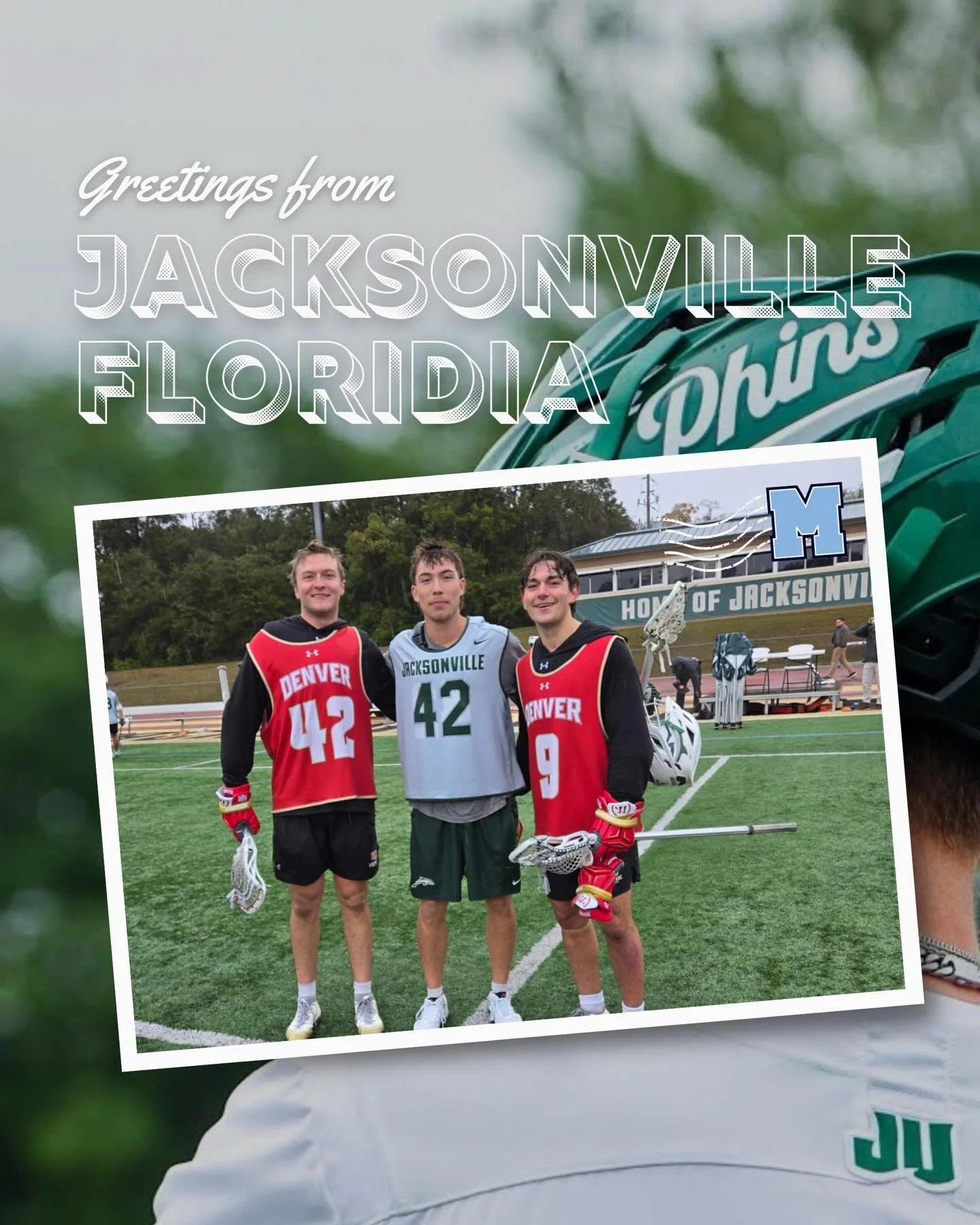 Greetings from Jacksonville Florida! 

We love to see our family get together away from home 💙

@rormoneyrorproblems23 (Denver)
@aarontoguri (Jacksonville)
@justin.tavares9 (Denver)

When you join the Mimico Lacrosse family, you and your kids will m