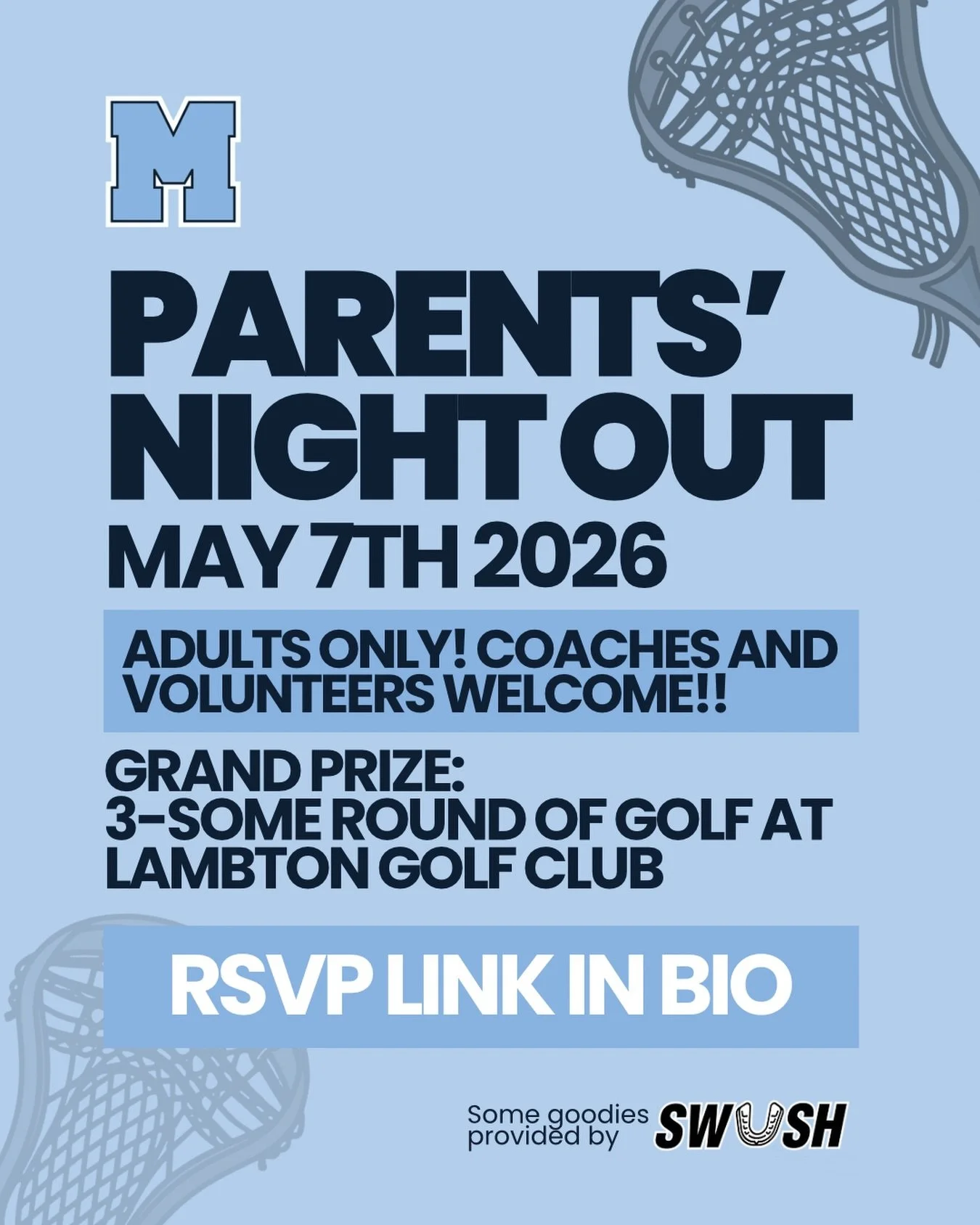 Reminder to all Mimico Adults! Coaches, parents and volunteers! We&rsquo;re inviting you to THE OLD SOD for a Parents Night Out!!! There will be live music, giveaways, food and specials on drinks! You don&rsquo;t want to miss out! 

There will also b
