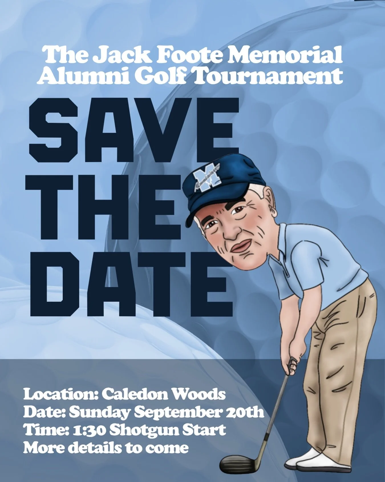 ⛳️ SAVE THE DATE ⛳️

The Jack Foote Memorial Alumni Golf Tournament
📍 Caledon Woods
🗓 Sunday, September 20
⏰ 1:30 PM Shotgun Start

More details to follow &mdash; we can&rsquo;t wait to see everyone back on the course!