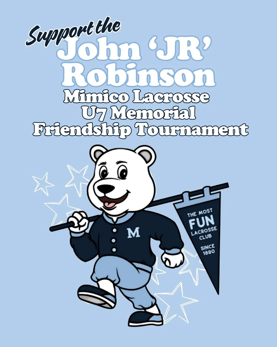 🥍 SUPPORT THE JOHN (JR) ROBINSON U7 MEMORIAL FRIENDSHIP TOURNAMENT 🥍

On June 6&ndash;7, 2026, the Mimico Lacrosse community will come together for the John (JR) Robinson Memorial Friendship Tournament &mdash; a weekend focused on community, sports