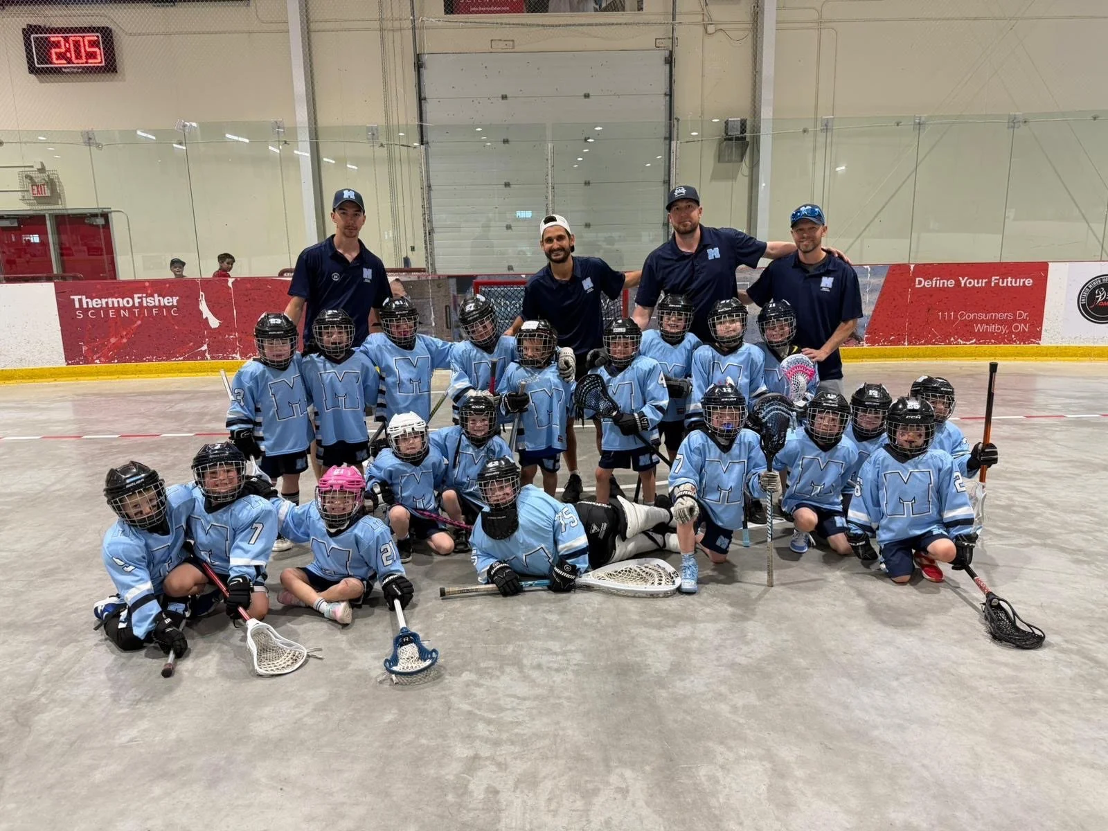 Our U7-1 team at U7 game day in Whitby🥹💙 great job everyone! #bleedblue