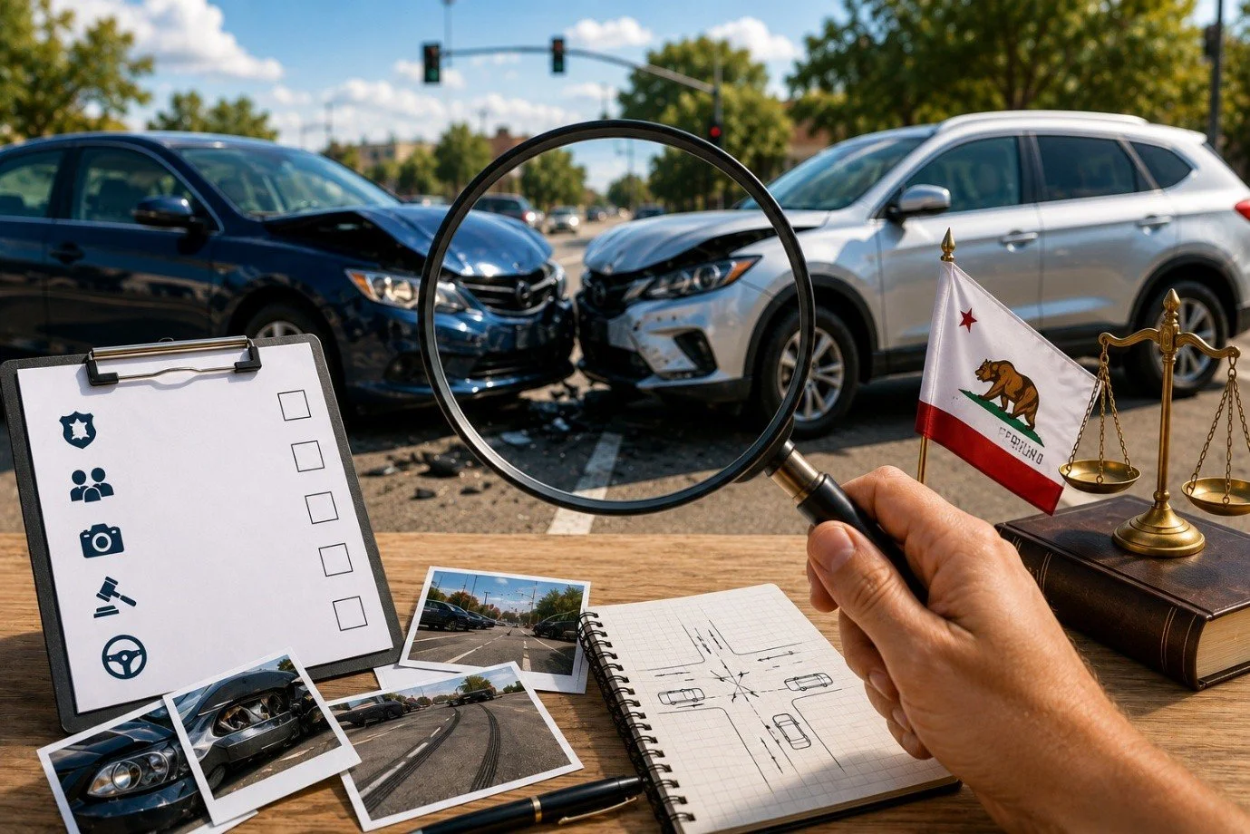 How Is Fault Determined in a California Car Accident?