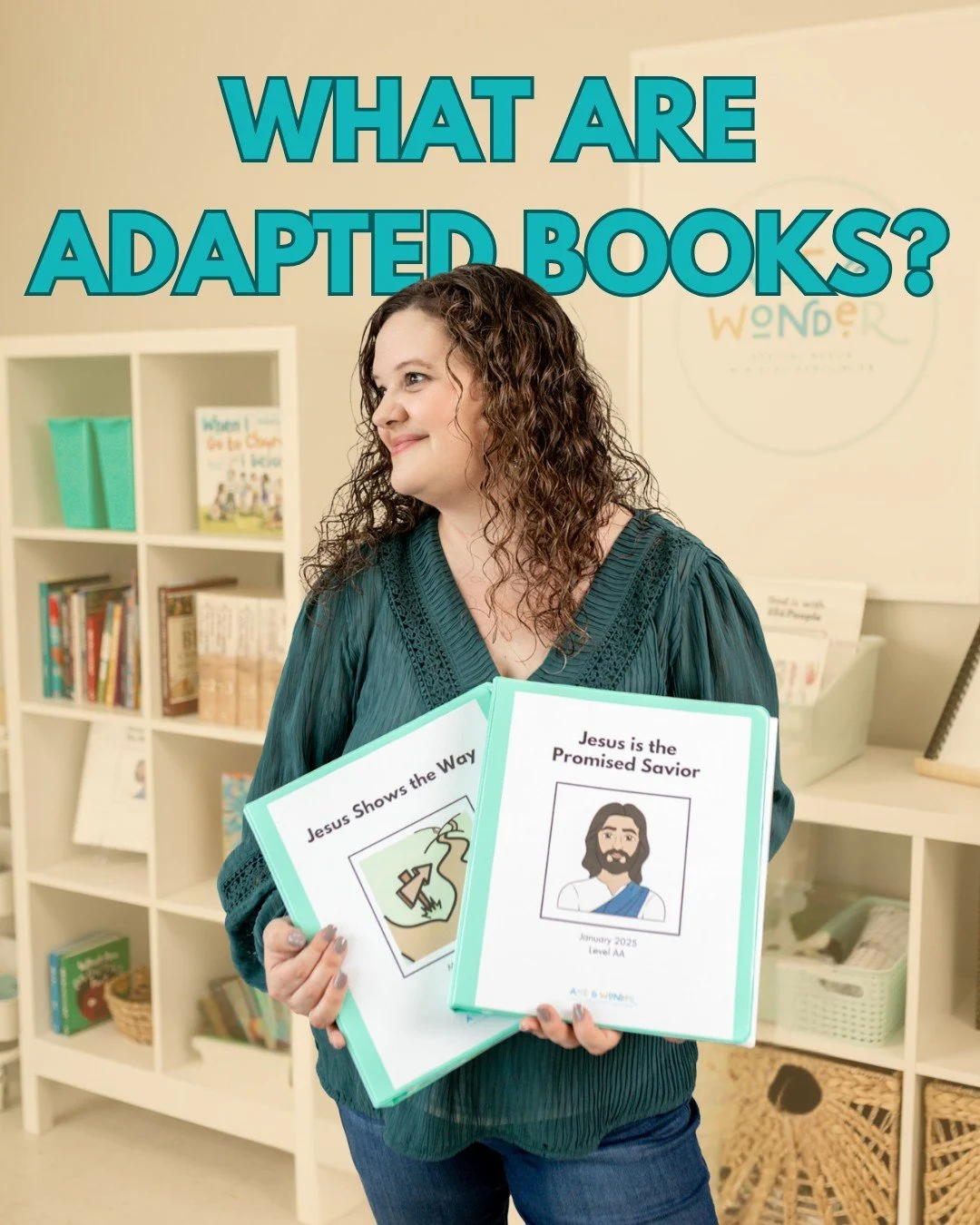 We're talking all about Adapted Books on the blog today! Comment "BOOKS" for the link.

Adapted books are created to provide access to stories and content in a way that is accessible to the reader or learner.

Adapted books allow us to adap