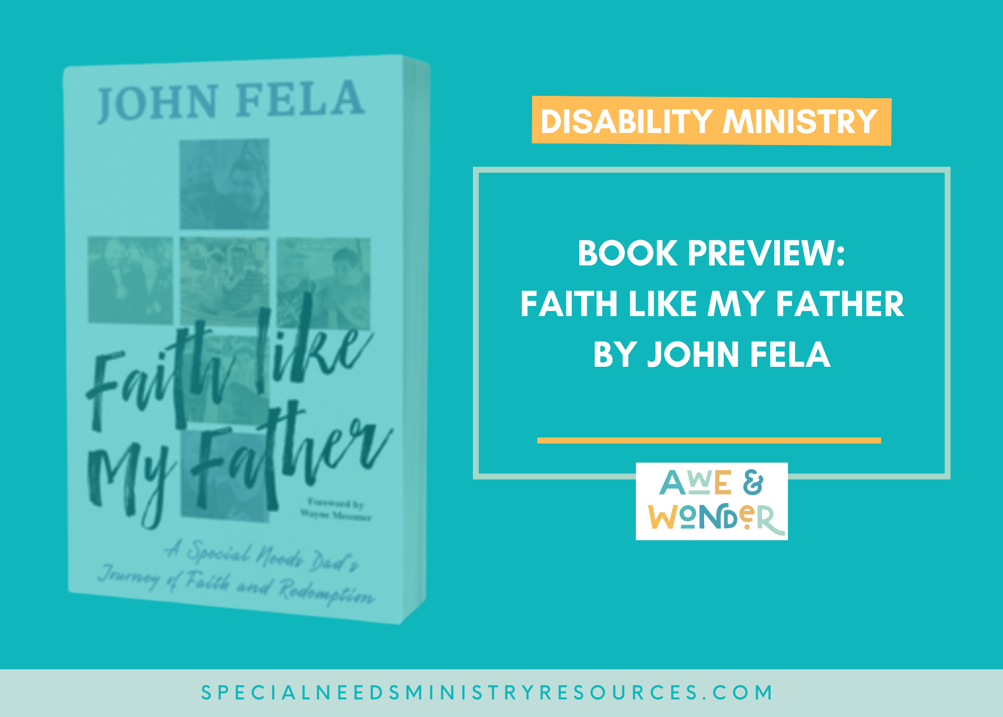 Book Preview: Faith Like My Father by John Fela