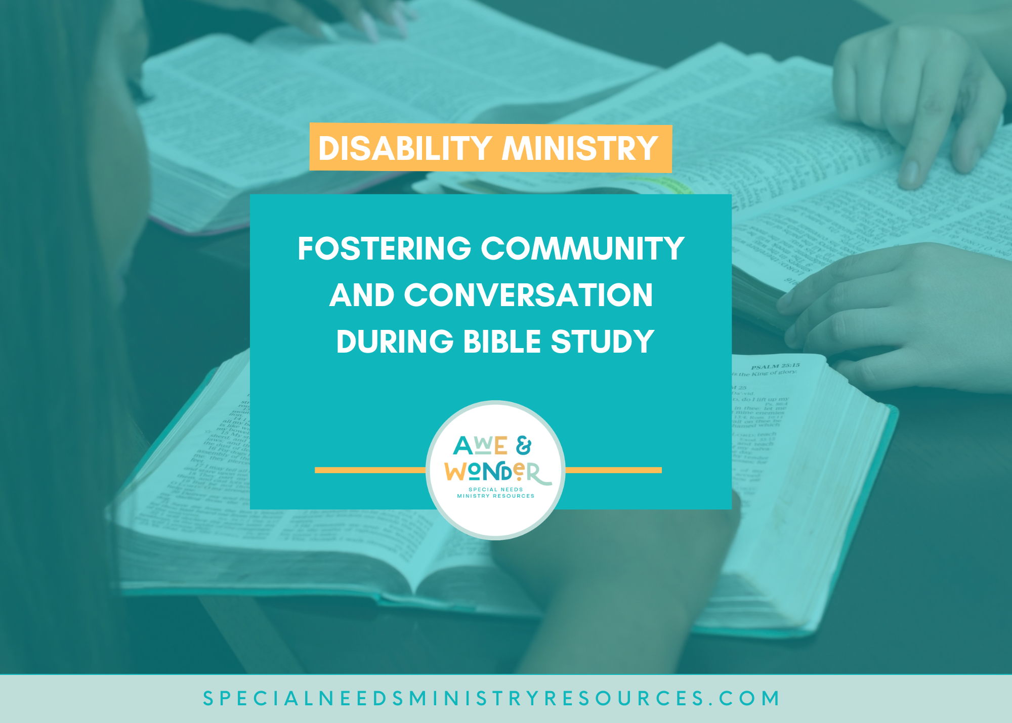Fostering Community and Conversation in Bible Study
