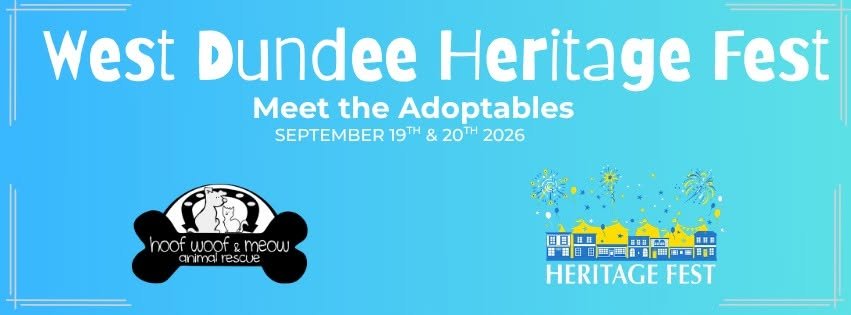 Meet the Adoptables at West Dundee Heritage Fest