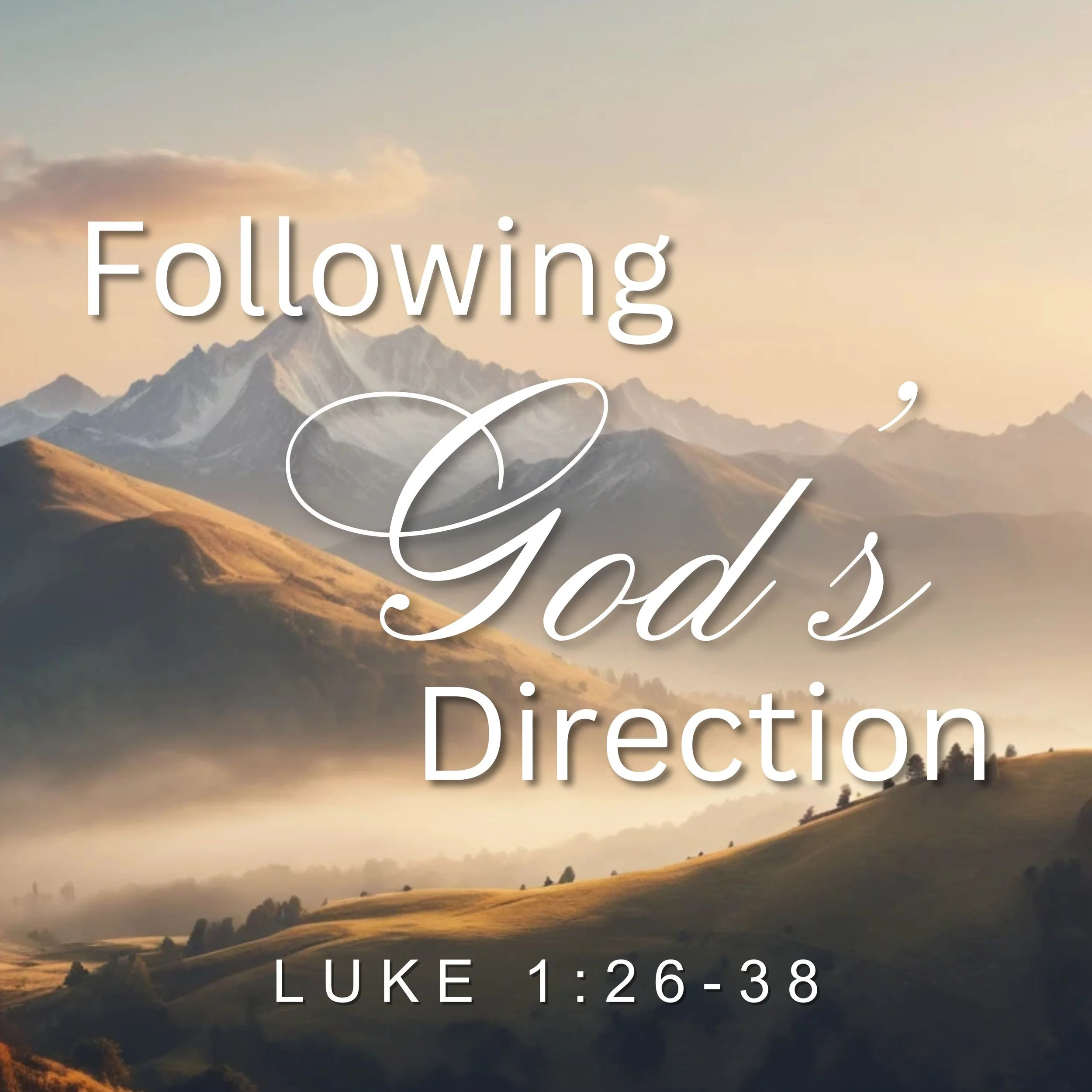 Following God's Direction