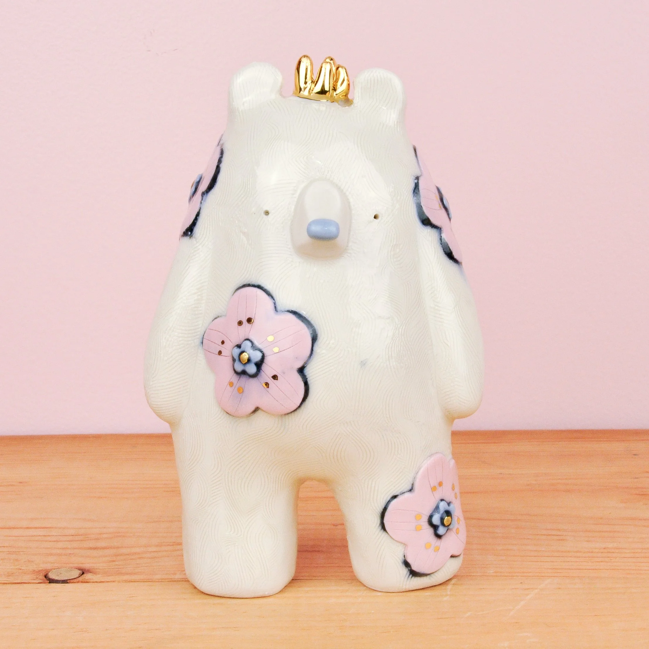 Pink Flowers Bear