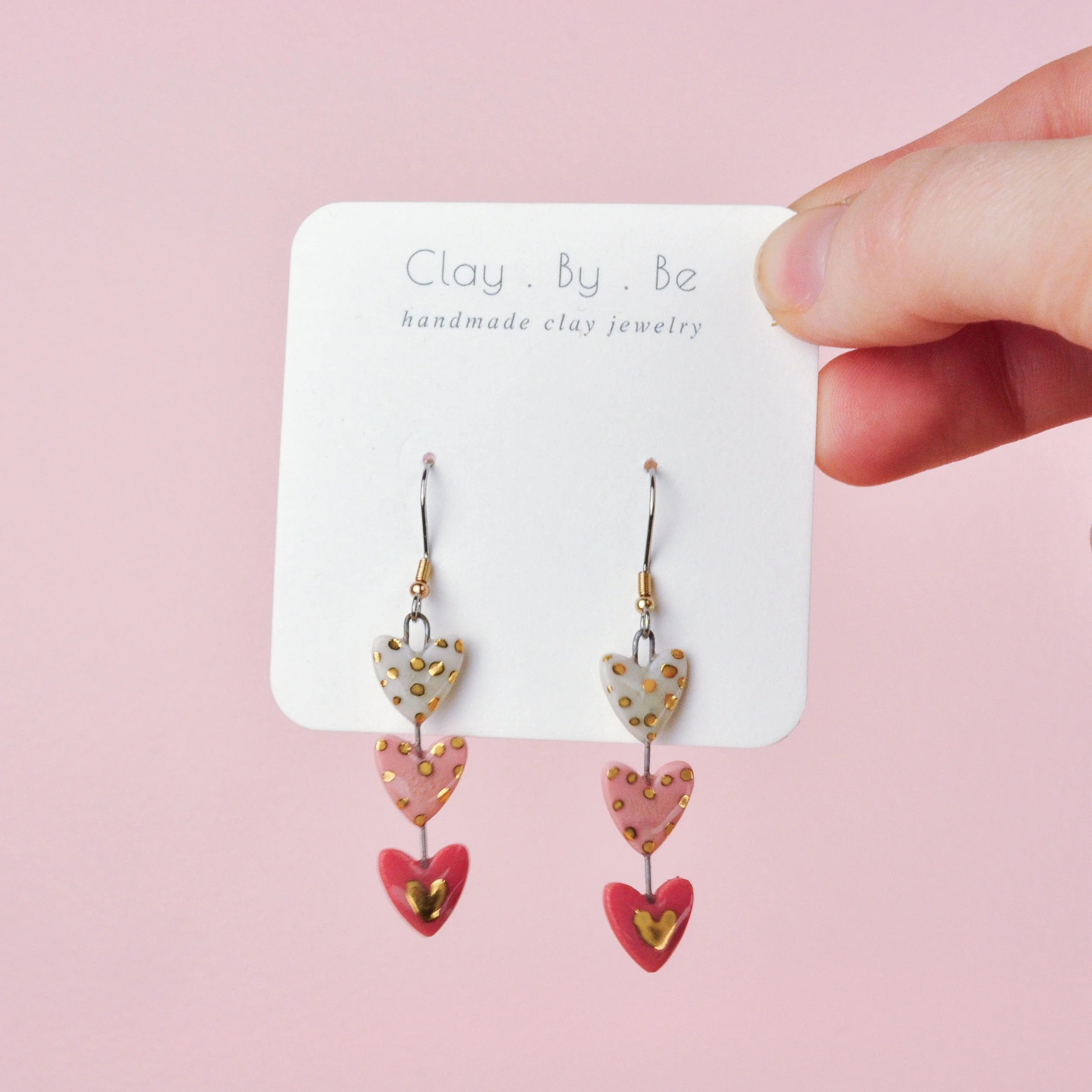 Three Hearts Earring
