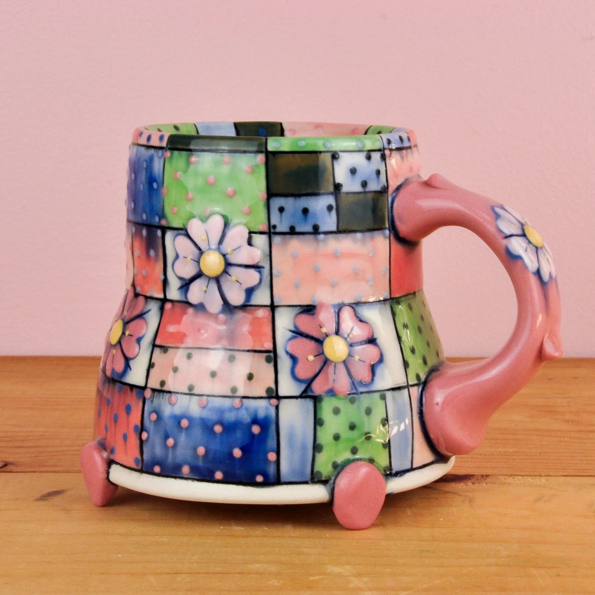 Double Flower Quilt Mug 1
