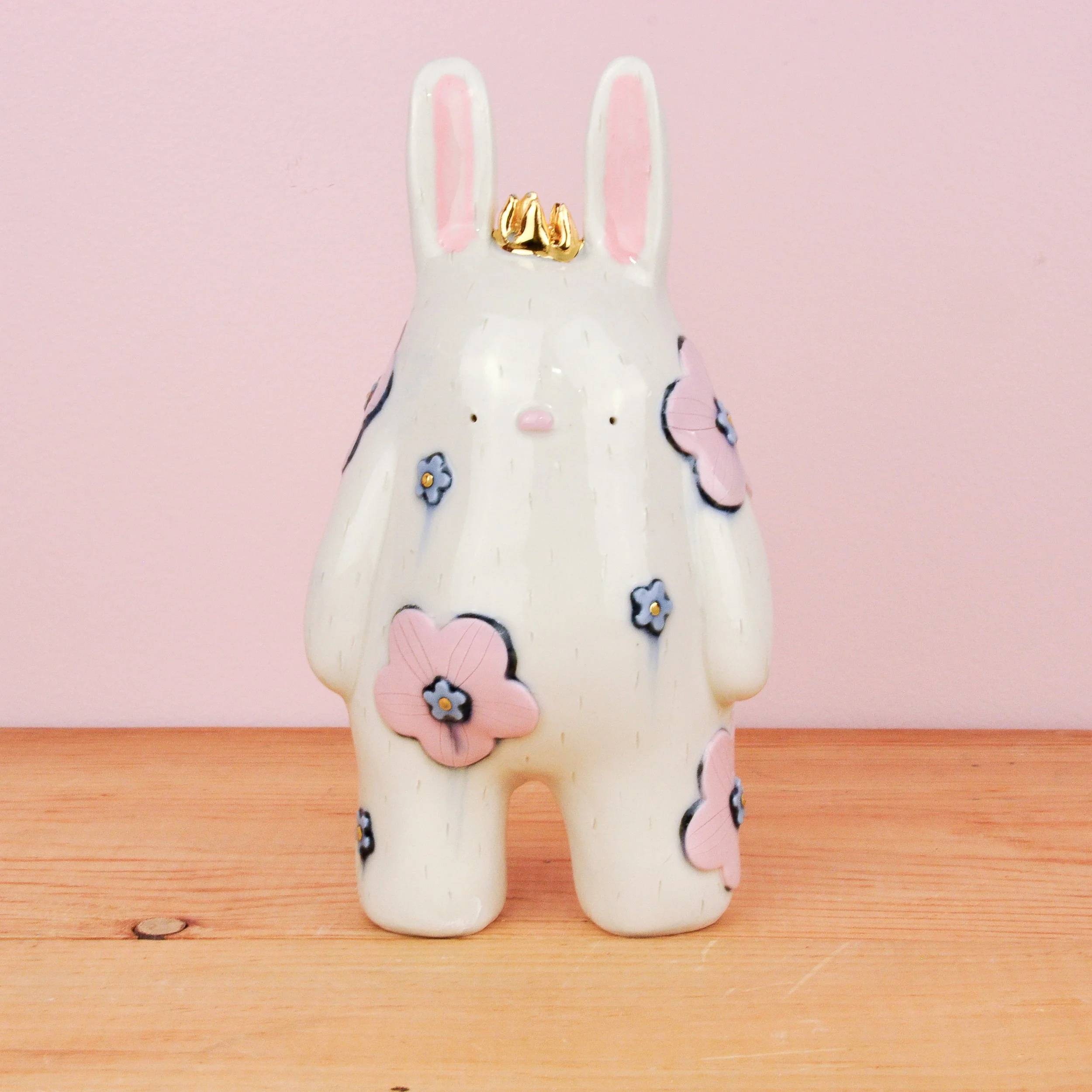 Pink Flowers Bunny