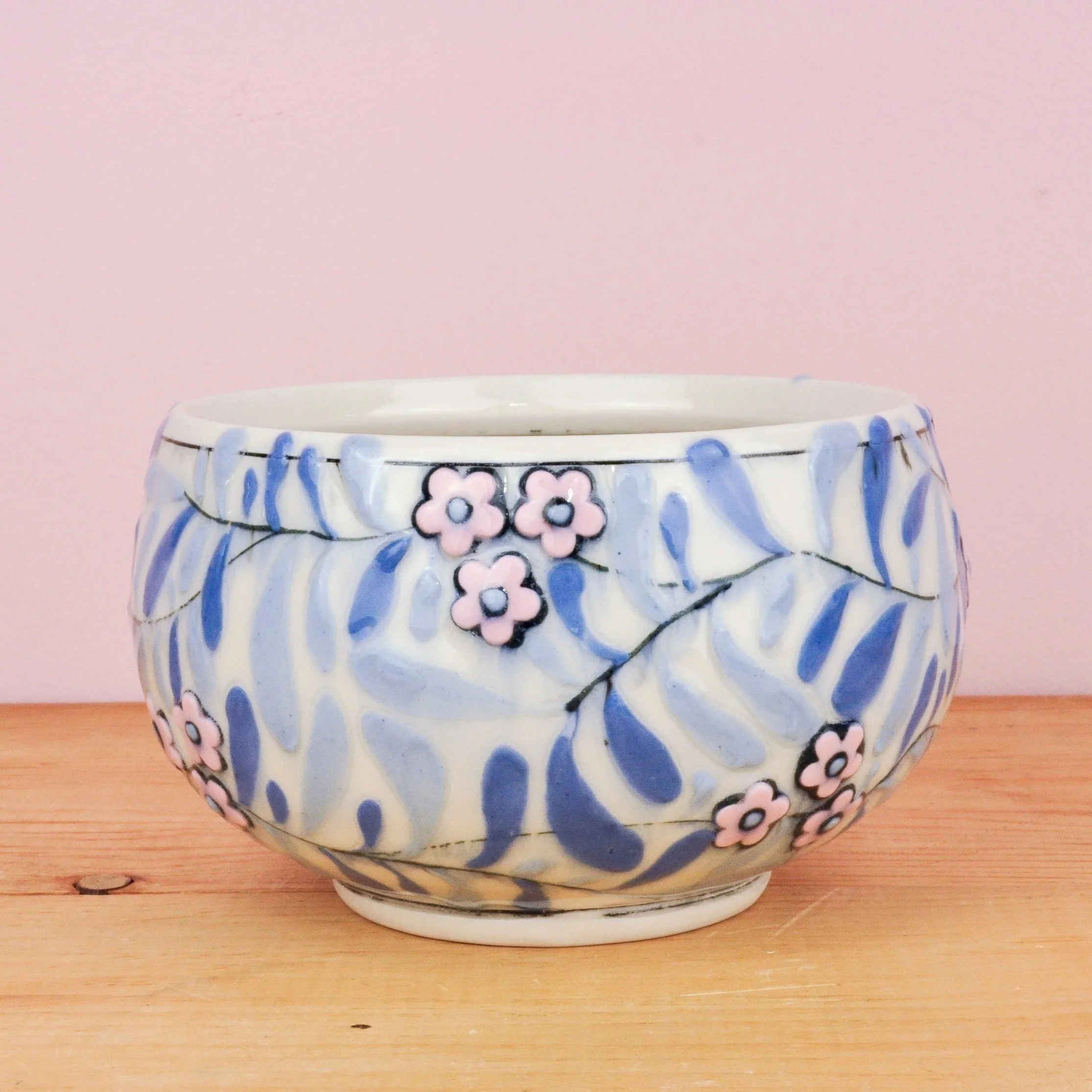 Blue Leaf medium bowl 1