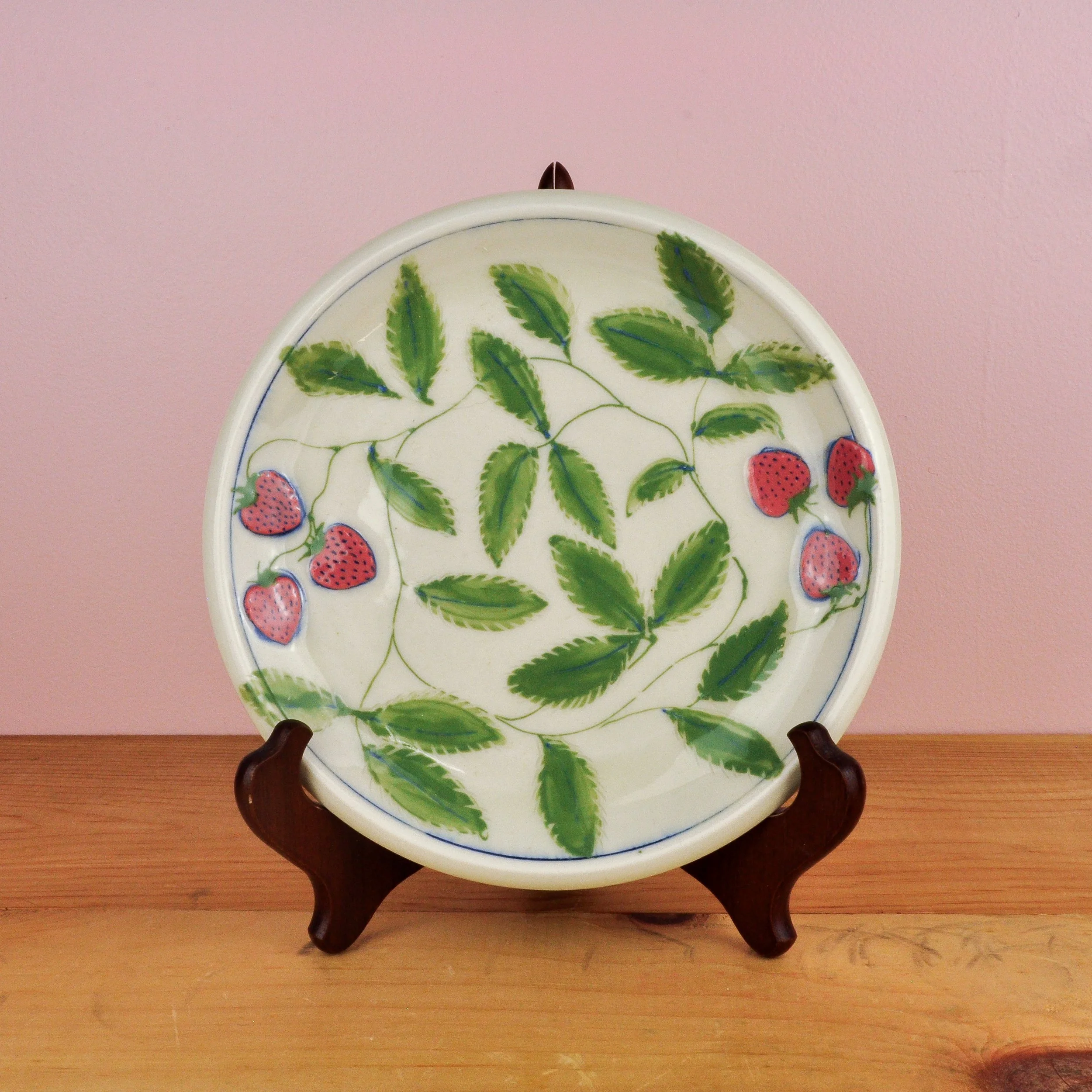 Strawberries side plate
