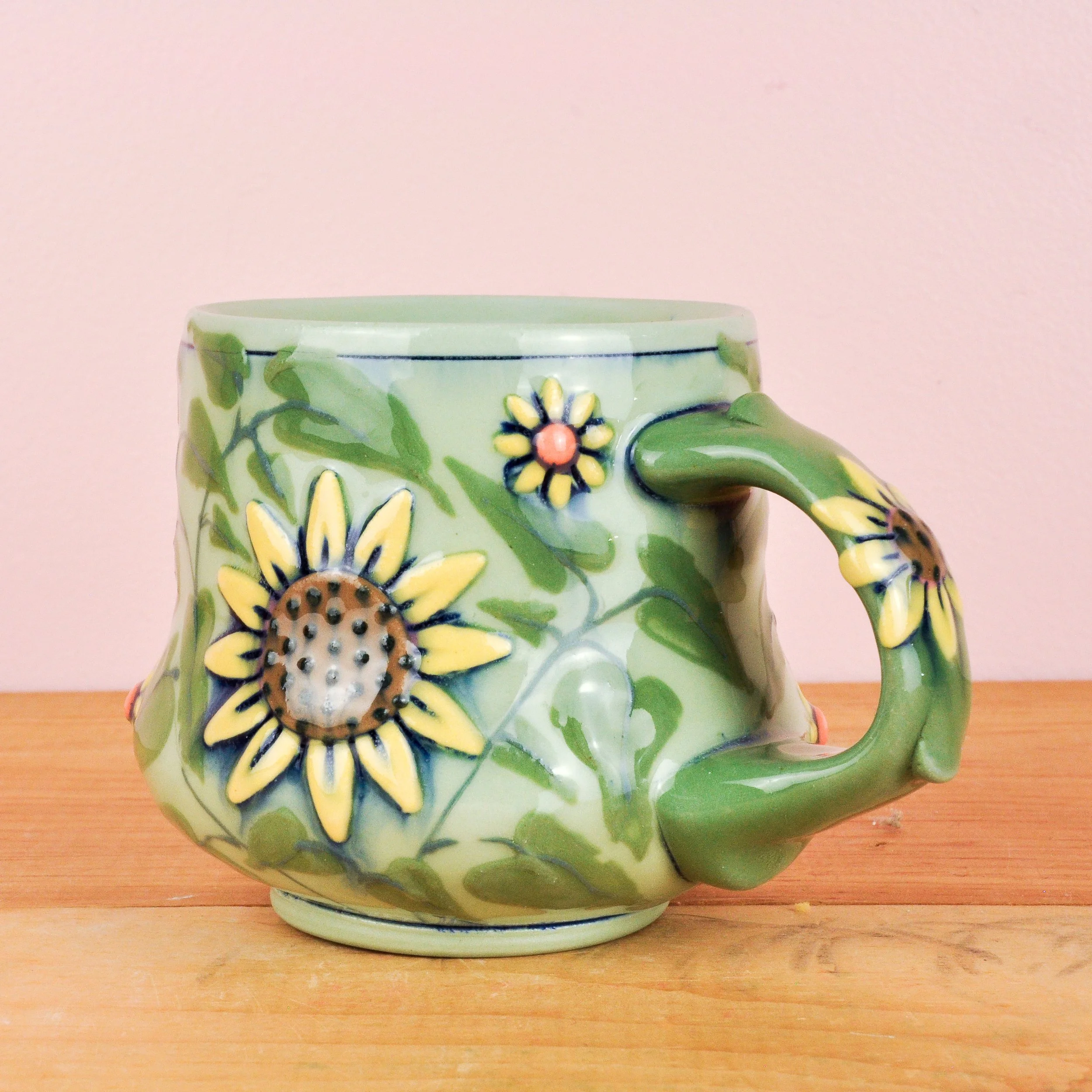 Sunflower teacup 1
