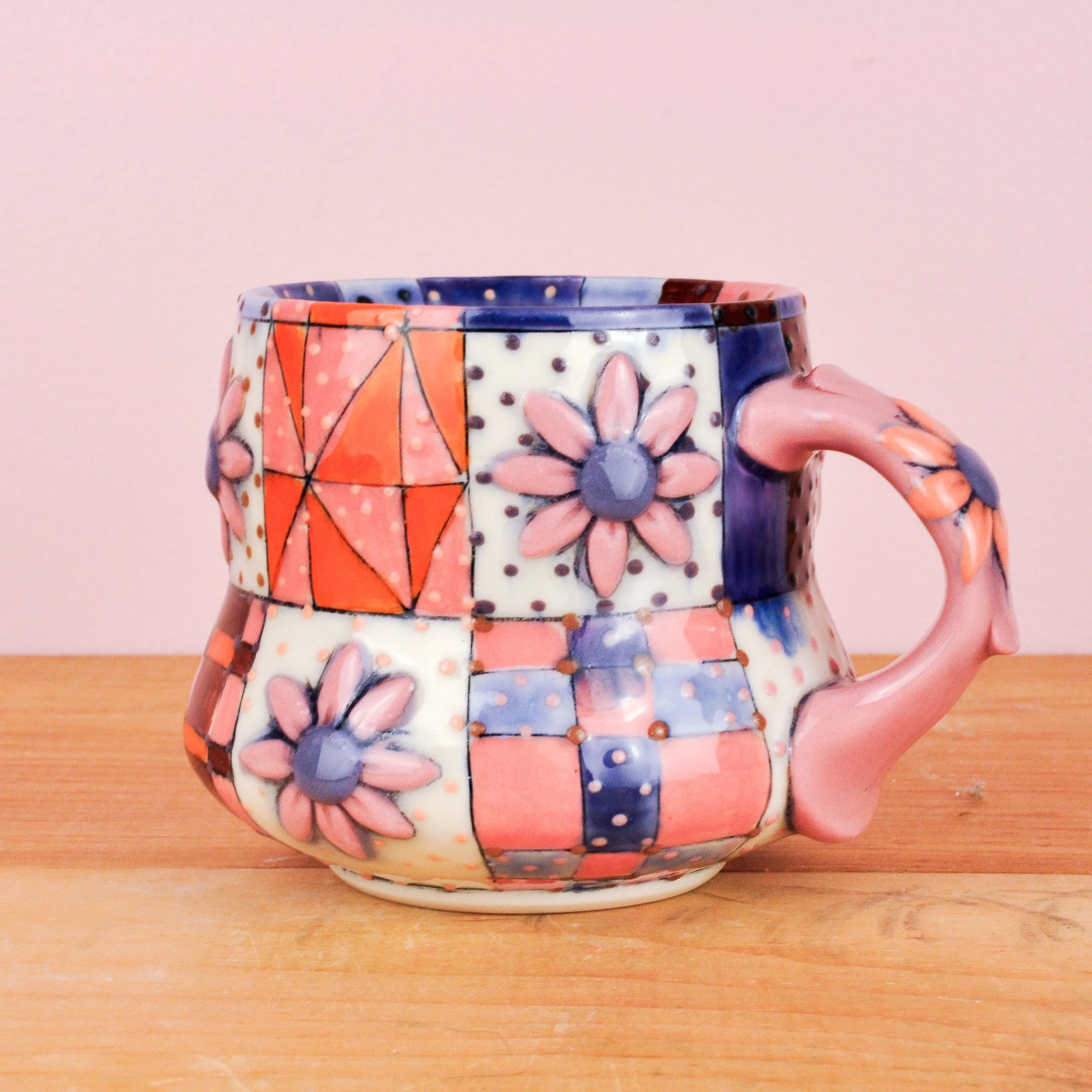 Pink & Purple Quilt teacup 1