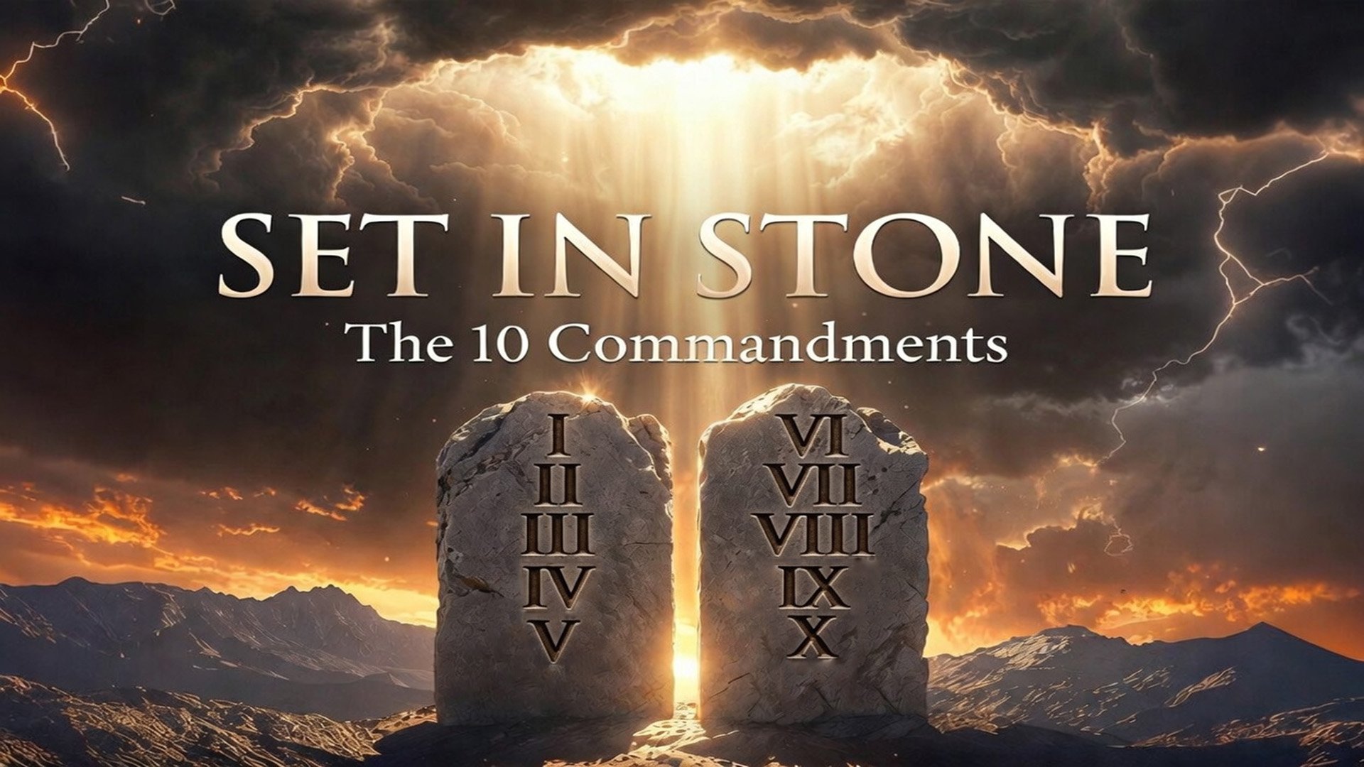 Set in Stone: Remember the Sabbath