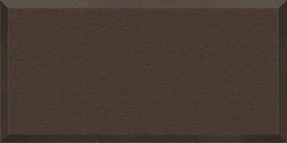 bronze plaque with a painted beveled border