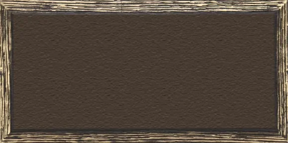 bronze plaque with a textured woodgrain border