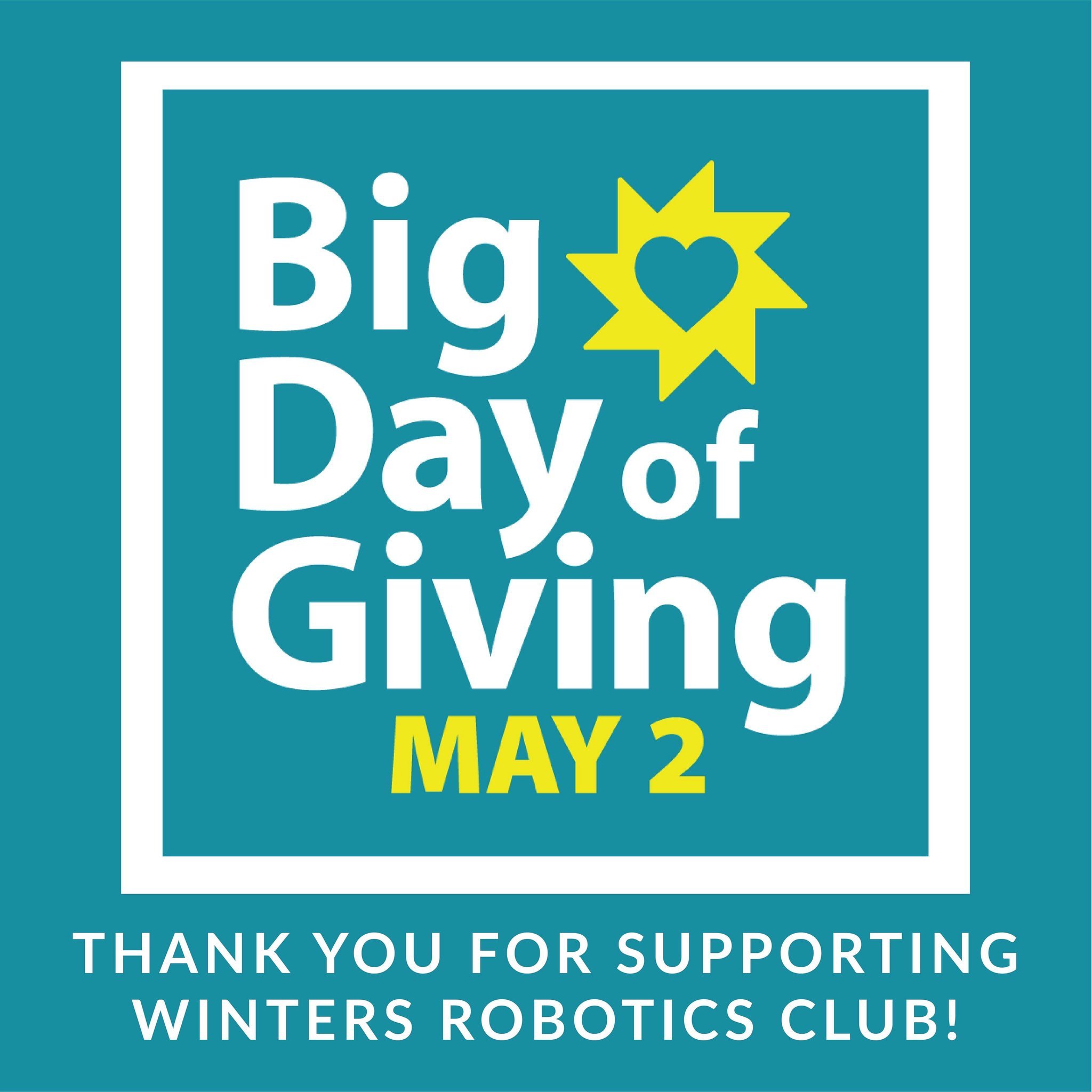 Thank you to everyone that donated yesterday and in recent days! We are so incredibly thankful for our wonderful community of sponsors and supporters. Your generosity gives opportunity to students of Winters!! 💗