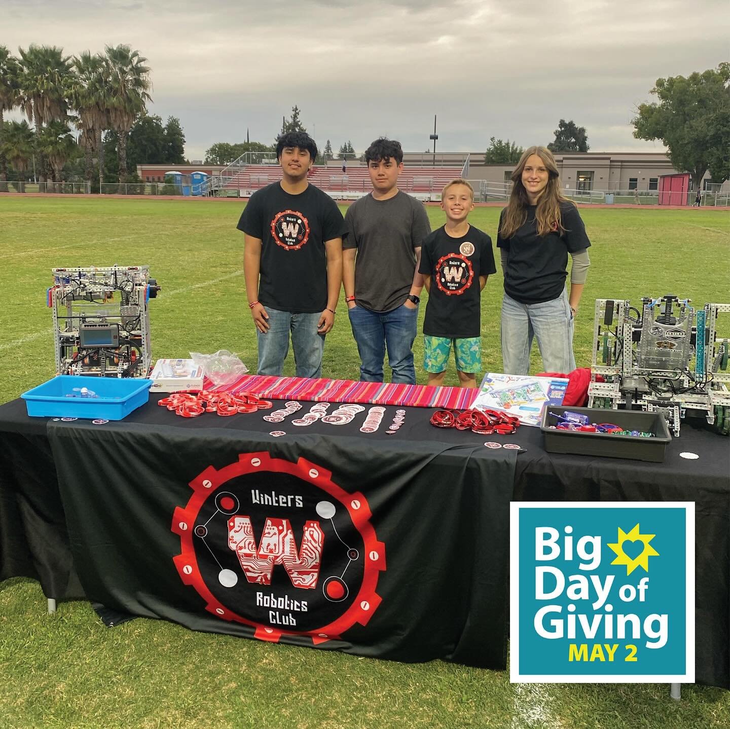 Winters Robotics Inc. is a nonprofit organization that supports and promotes the educational efforts of the Winters Robotics Club through organizational logistics, volunteering and supplemental funding. We aim to ensure WJUSD students in grades 6 to 