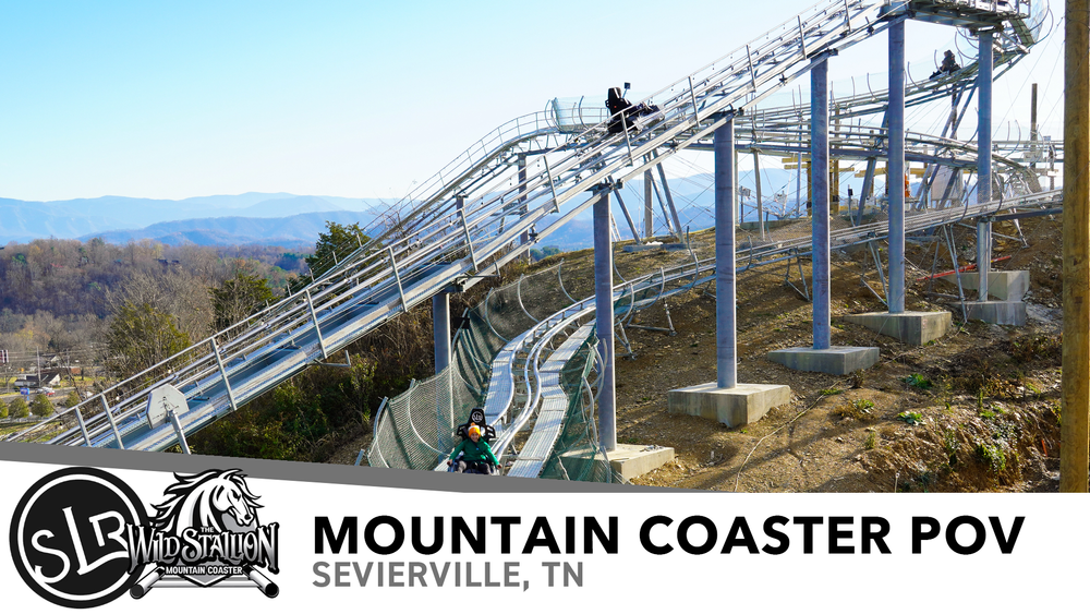 SkyLand Ranch's Wild Stallion Mountain Coaster POV | The