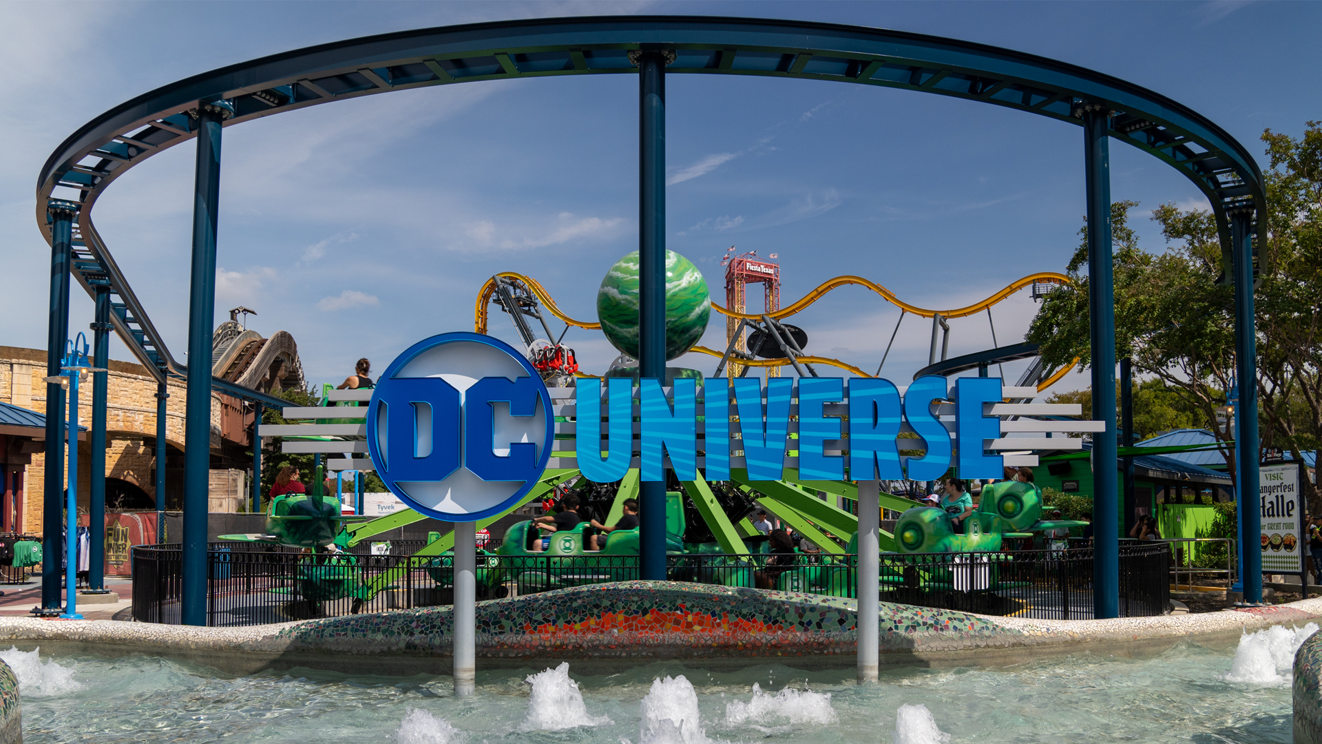DC Universe Continues to Come to Life with Metropolis Transit Authority Installation at Fiesta Texas