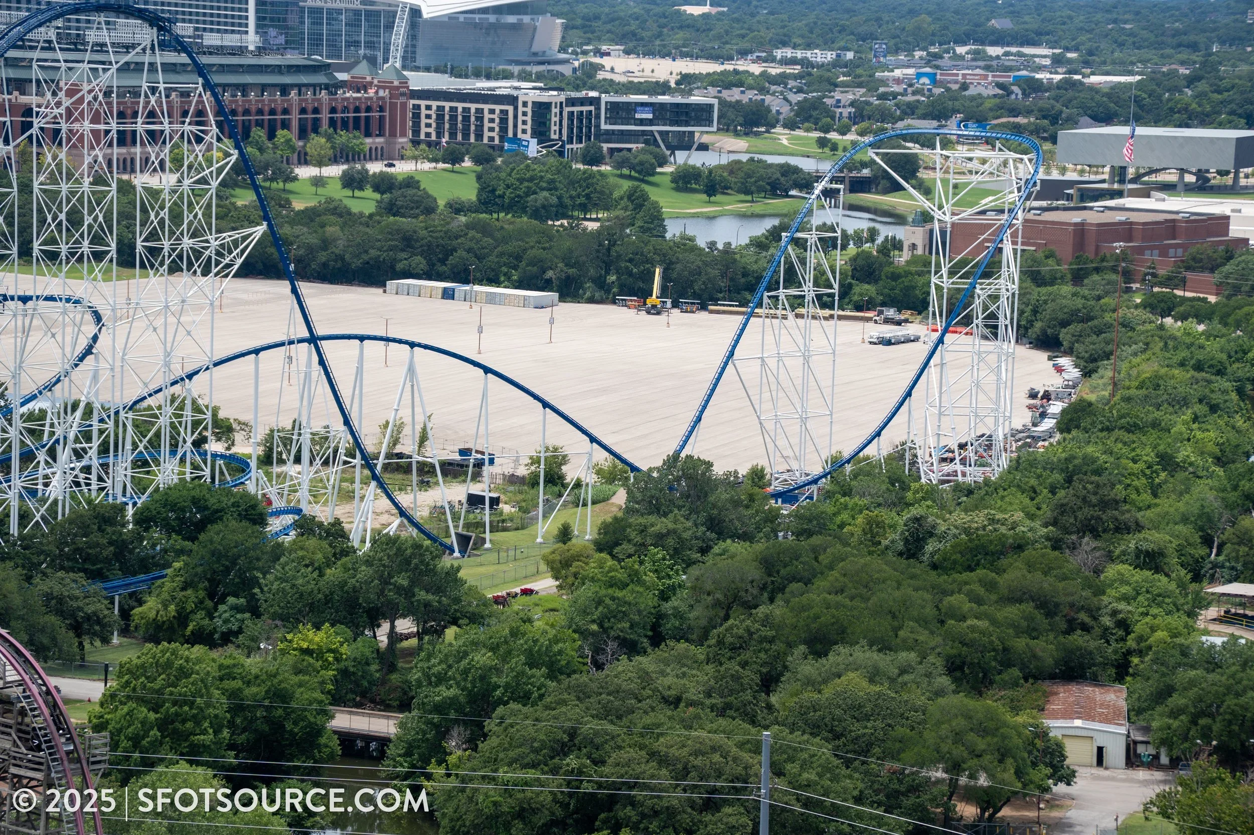 Lift hill segments have arrived to the park.