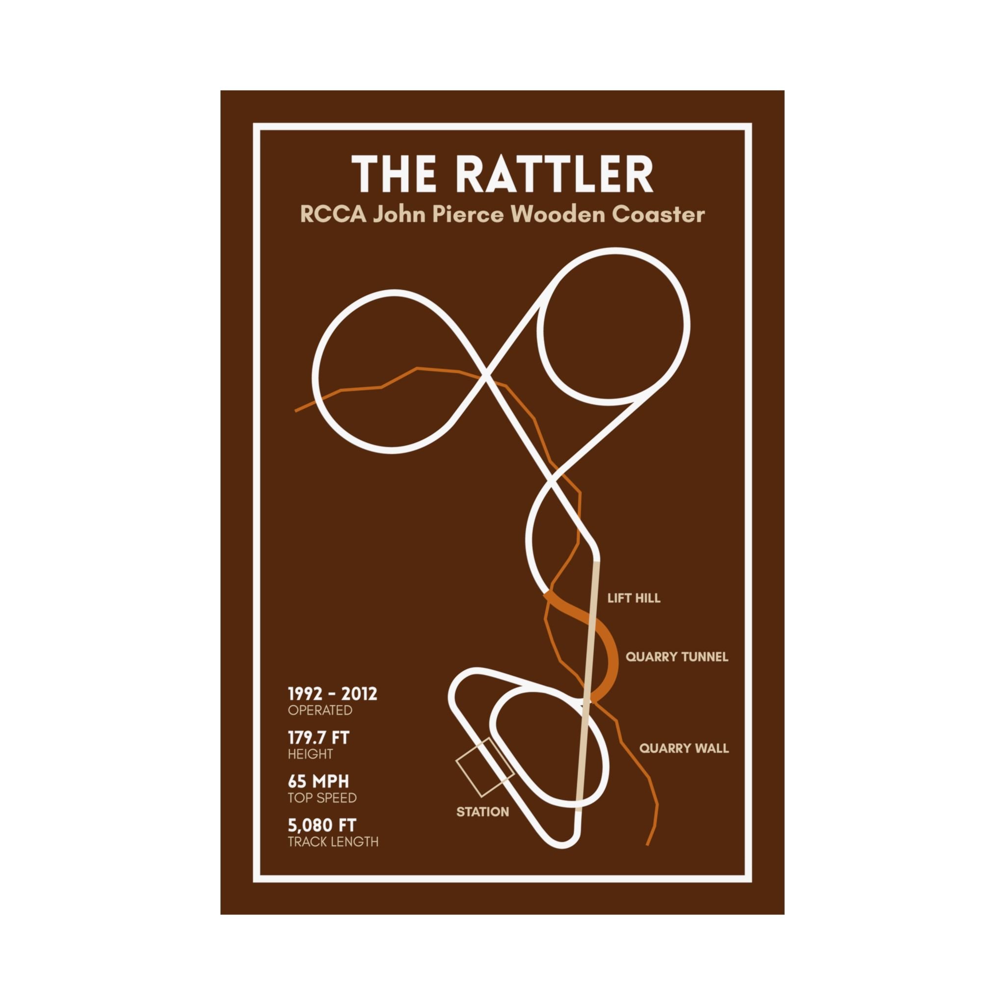 The Rattler - Six Flags Fiesta Texas Coaster Poster