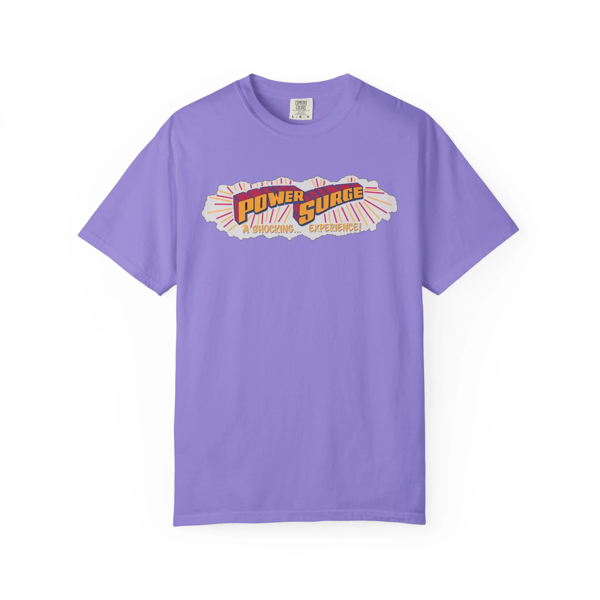 Power Surge Water Ride Retro Unisex Garment-Dyed T-Shirt
