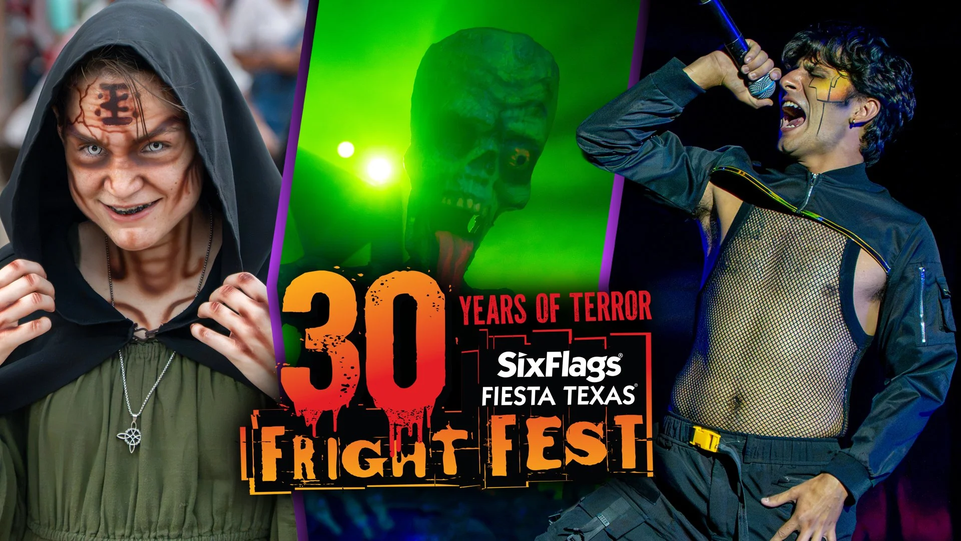 Six Flags Fiesta Texas Haunts with 30 Years of Fright Fest - New Immersive Scare Zones &amp; Monsters