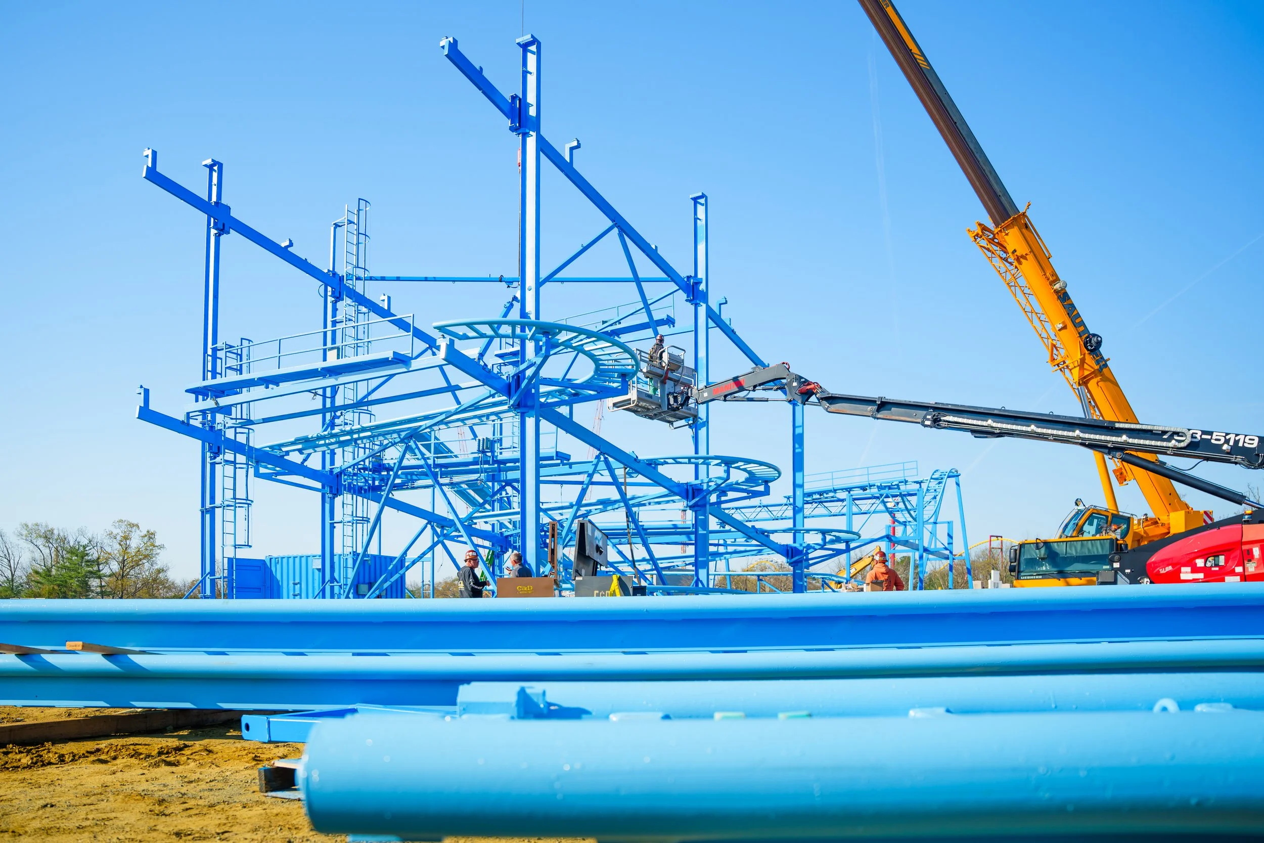 Six Flags Great Adventure’s Shoreline Pier Continues to Rise