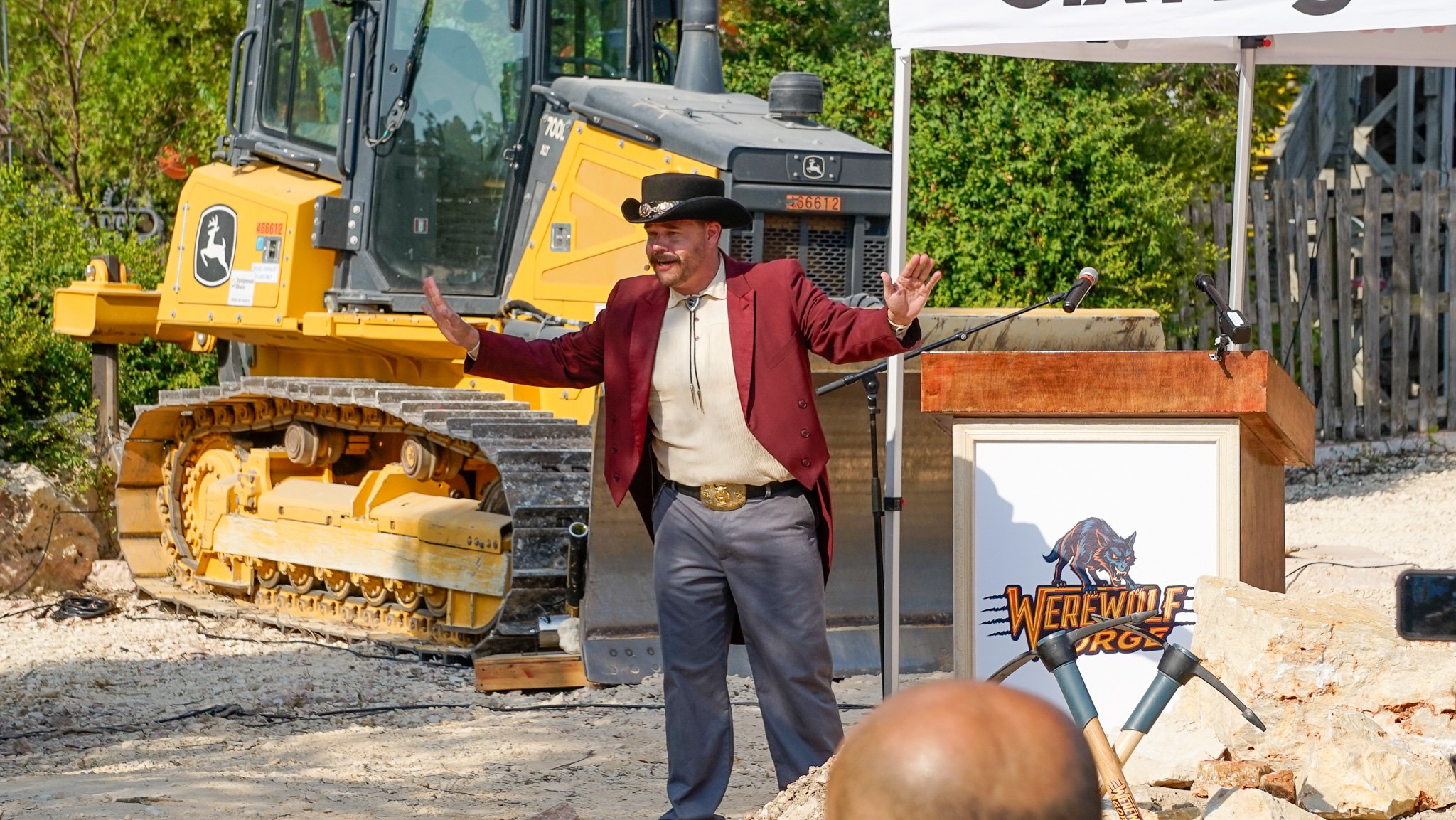 Six Flags Fiesta Texas Werewolf Gorge Ground Breaking Ceremony