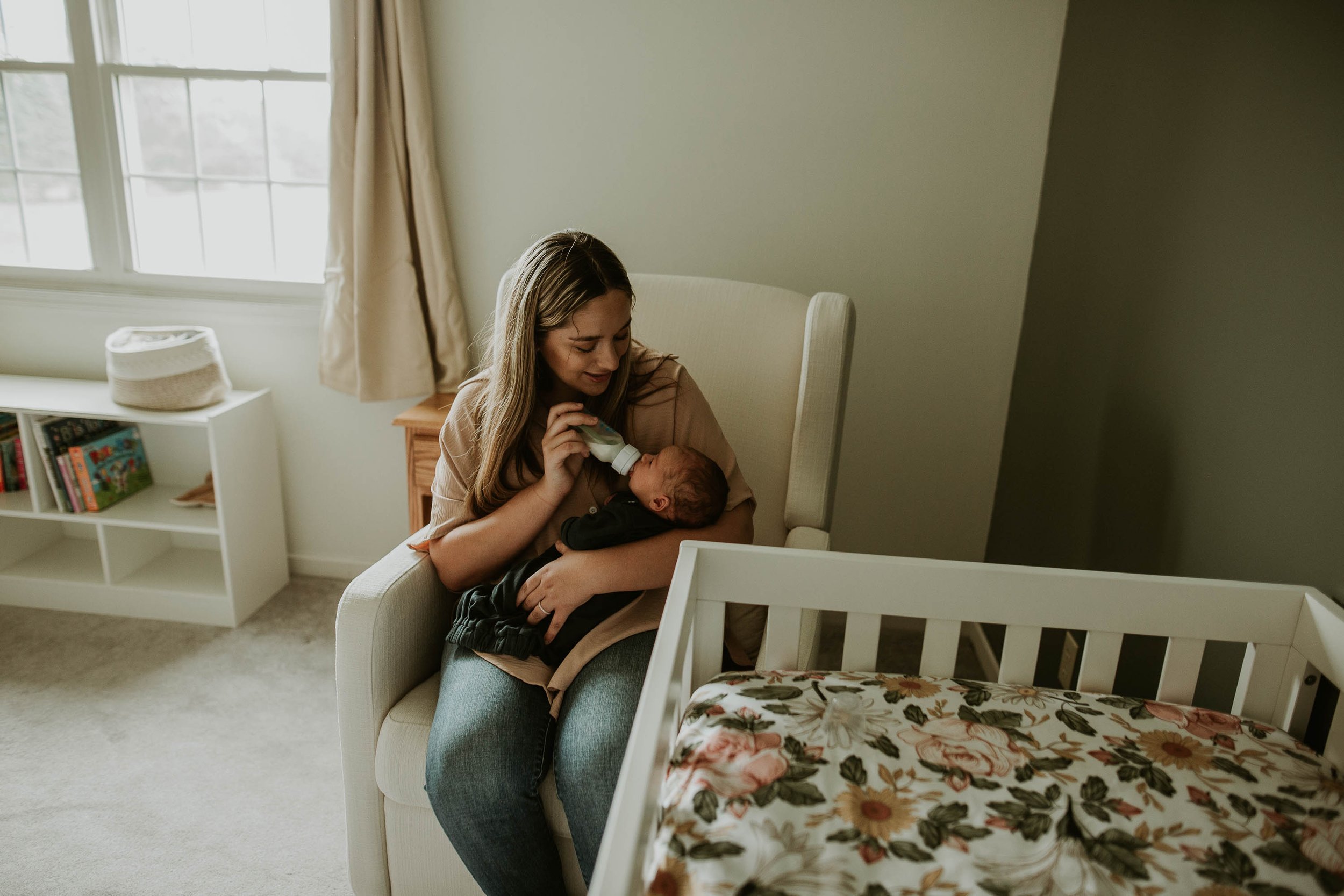 I allow ample time for our photoshoot so that baby is fed and content.