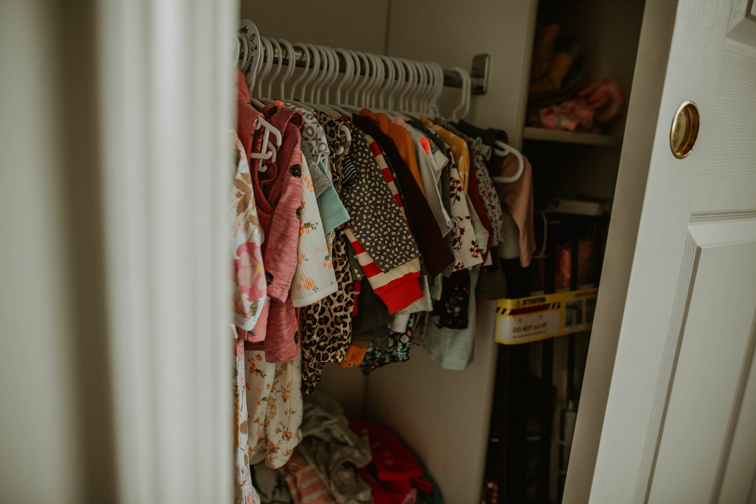 Clothing hung in your baby's closet that she'll wear is a snapshot in time.