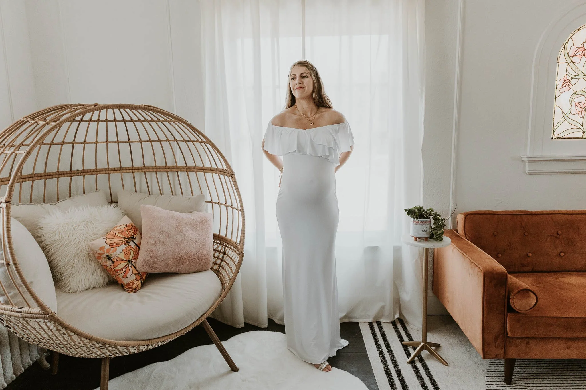 A mom 37 weeks pregnant with her 2nd child in Bloomington Illinois.