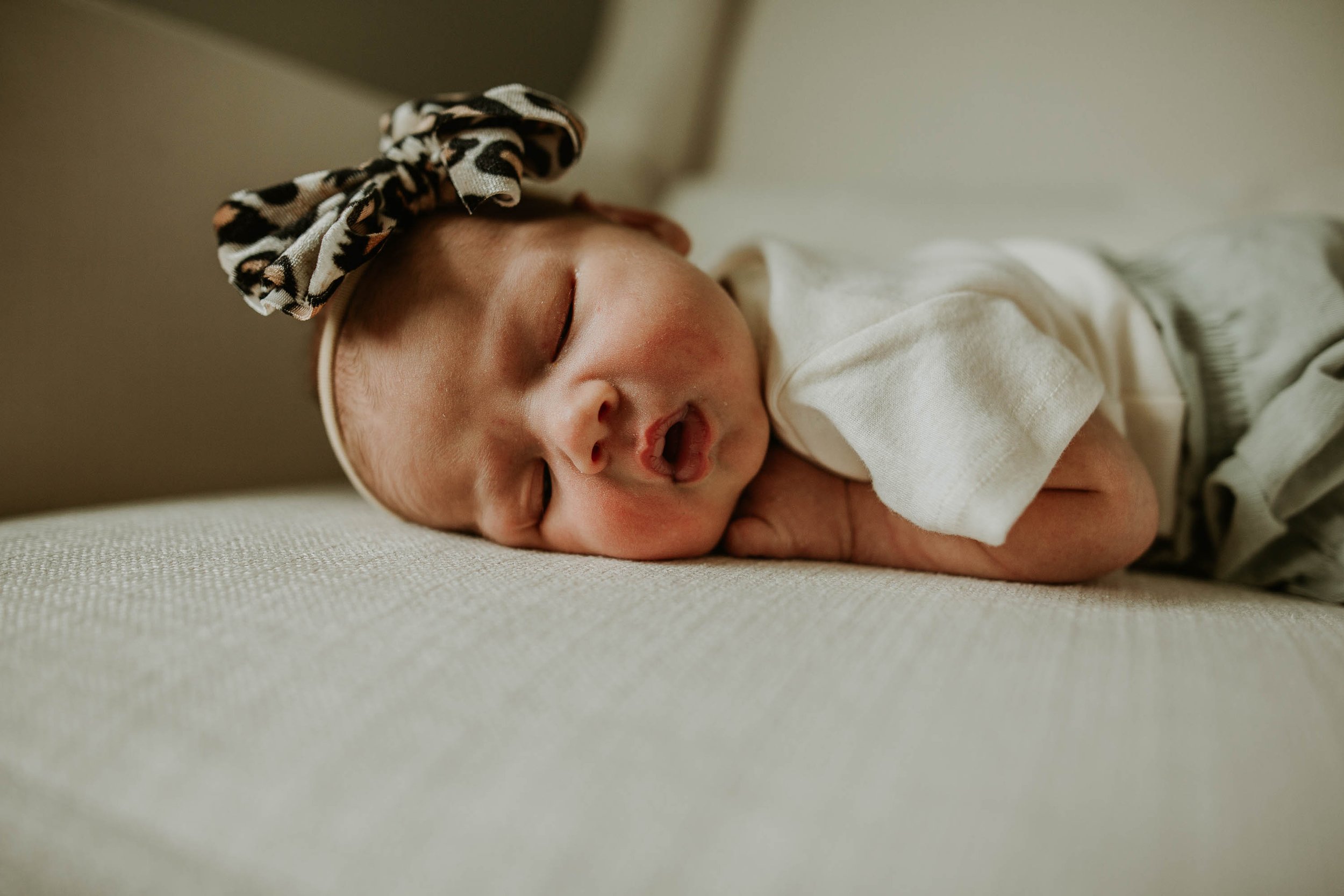 Baby's sweet lips and cheeks.