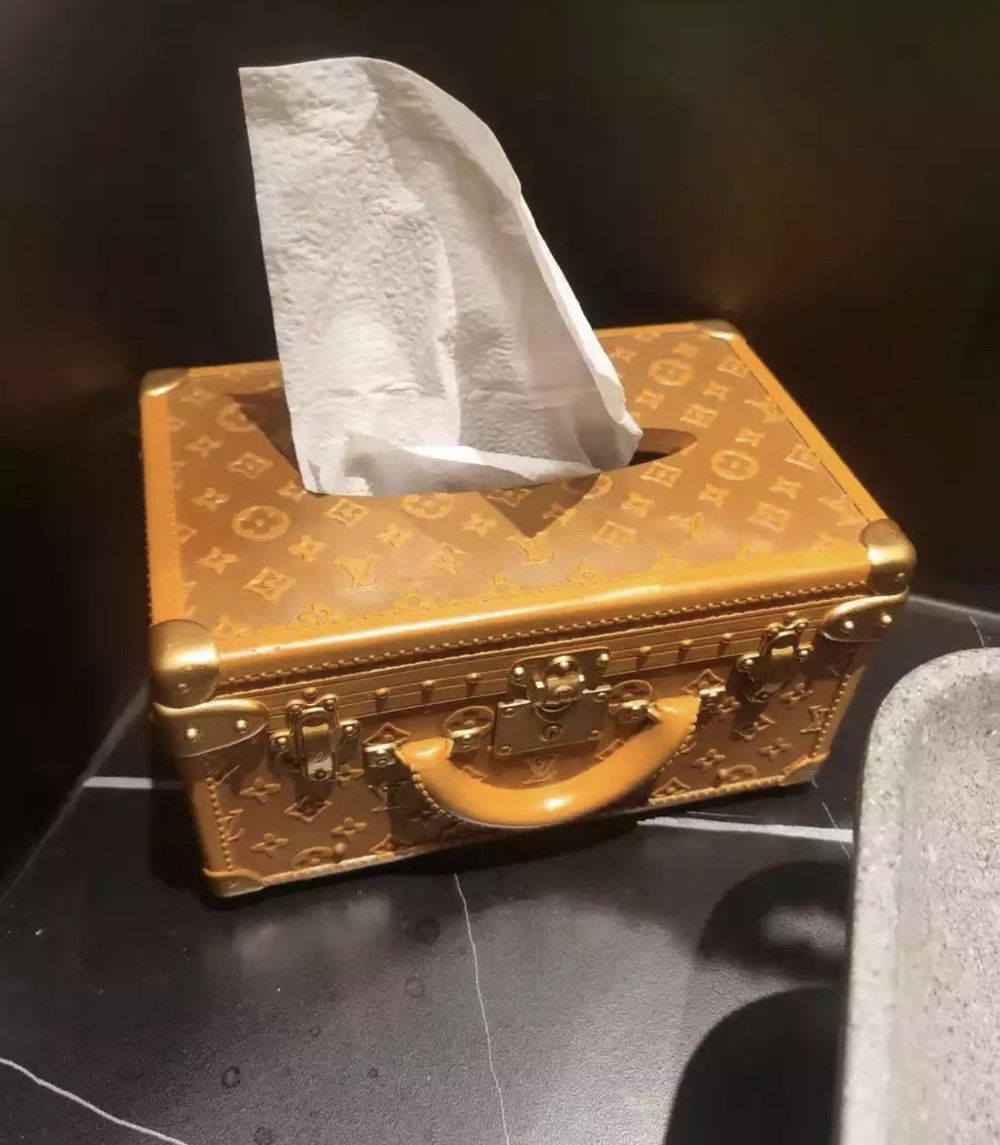 lv tissue box