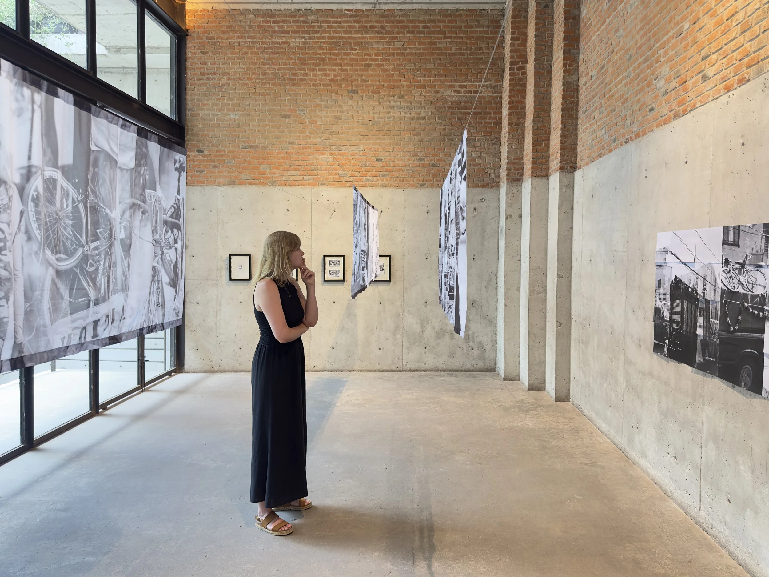 Installation view of Irving Villegas’ Lo que nos imagina exhibition, exploring pilgrimage and the Virgin Mary in Mexico, at Fundación Casa Wabi in Mexico City. Curated by Andrea Bustillos Duhart.