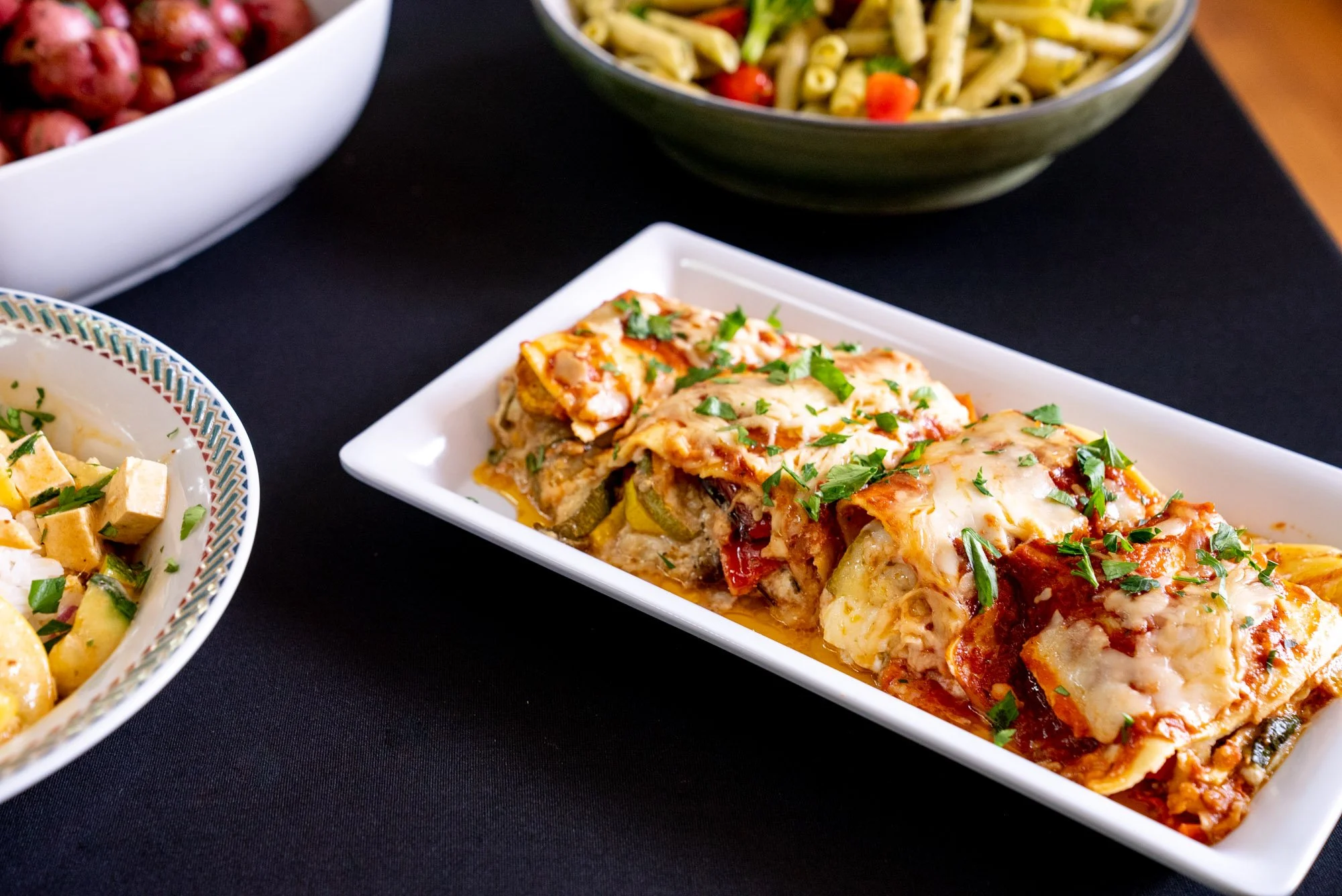 Roasted vegetable lasagna