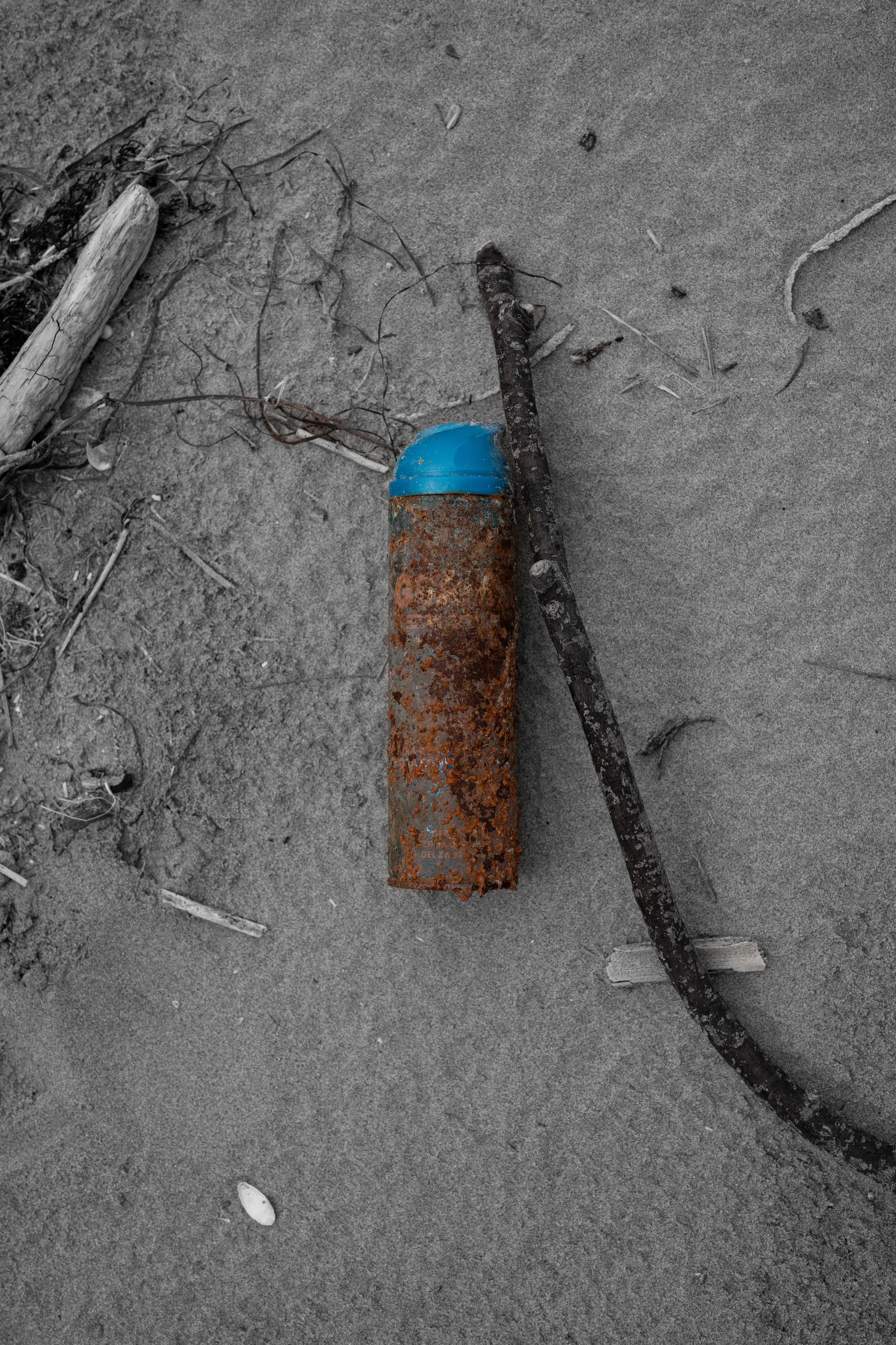 Rusted Gilette Bottle