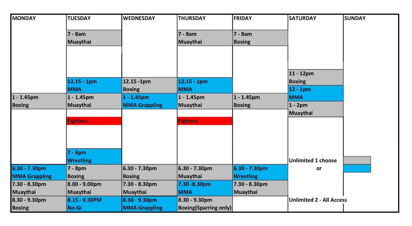 Please note our updated schedule from May