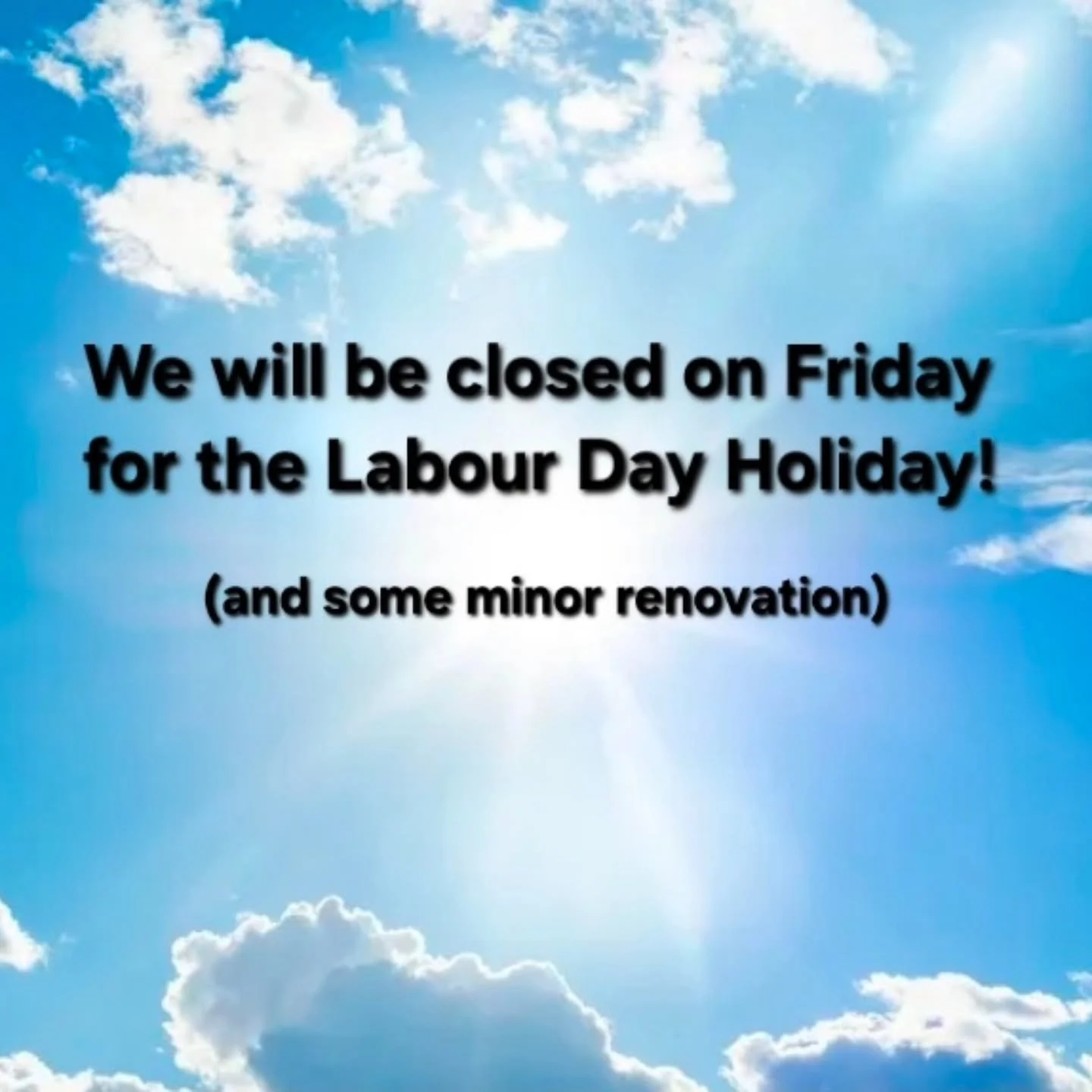 Open again Saturday 2nd with the updated schedule 🙏🏻